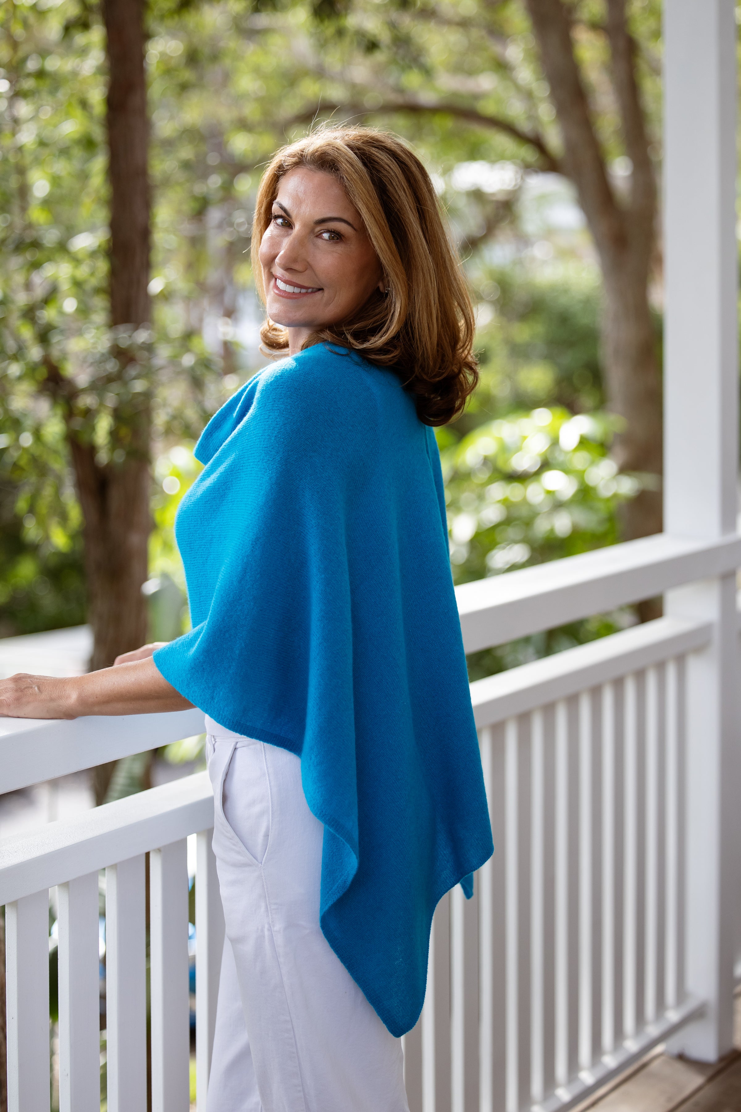 Mosaic Cashmere Topper