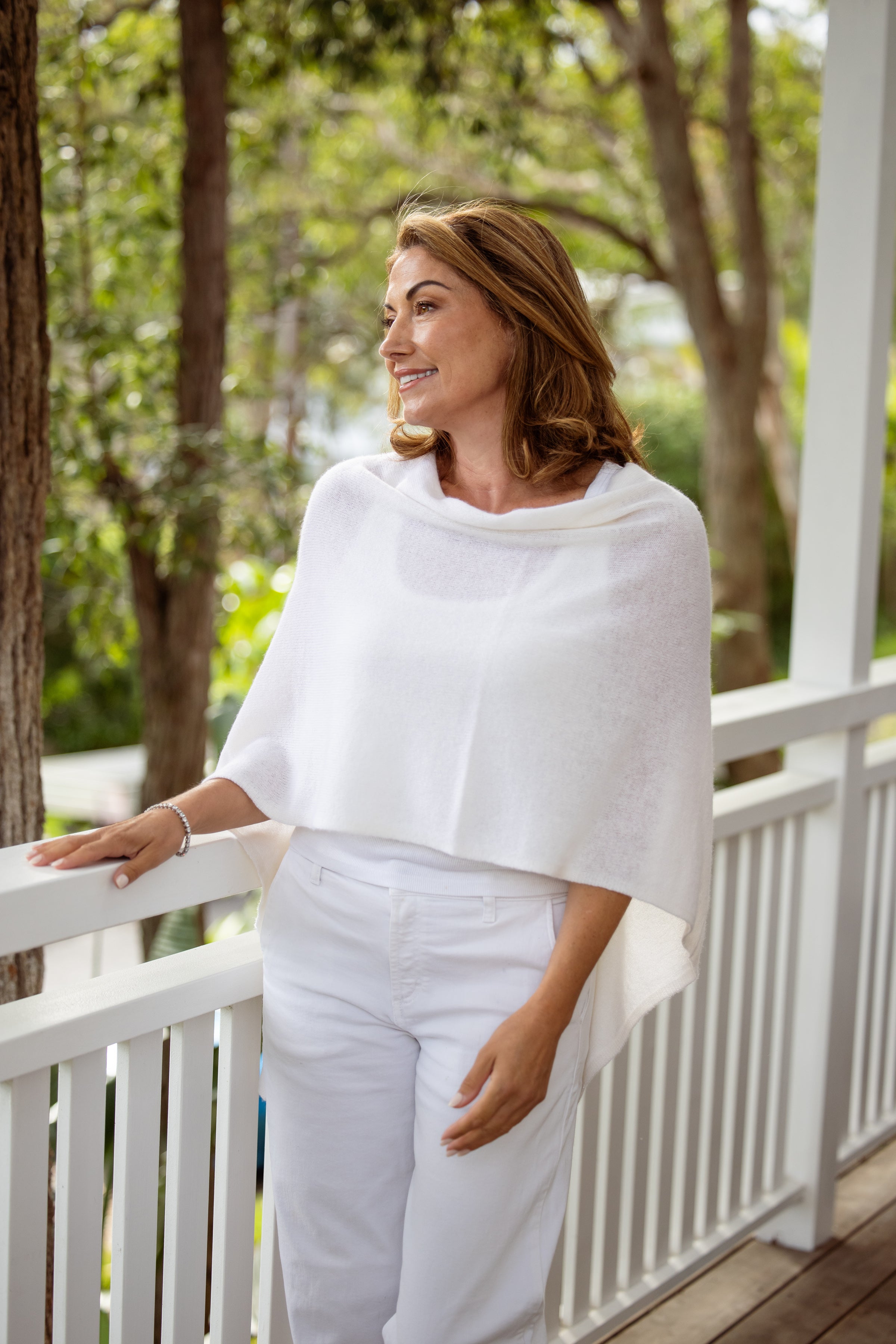 White Cashmere Topper