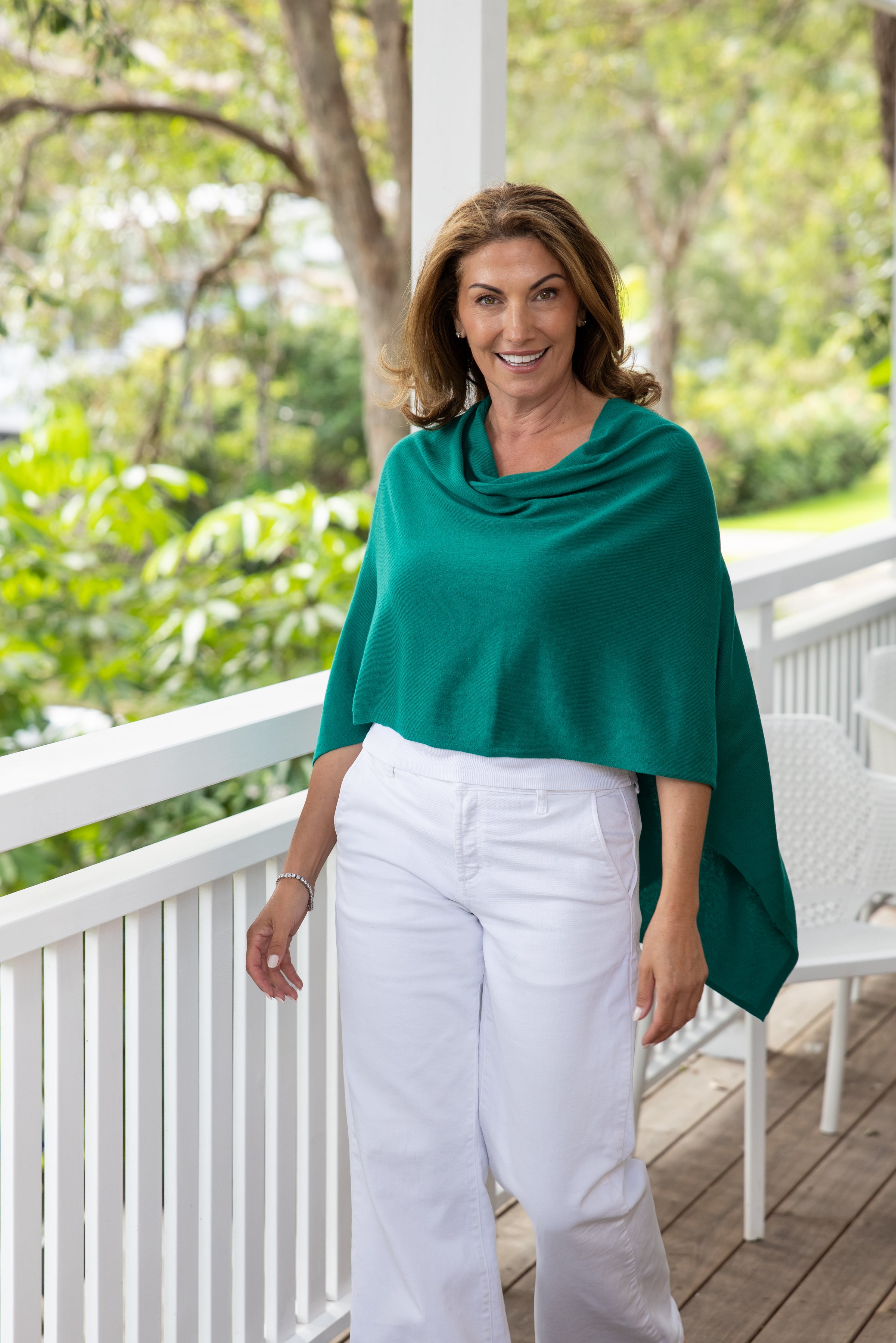 Viridian Cotton Cashmere Topper