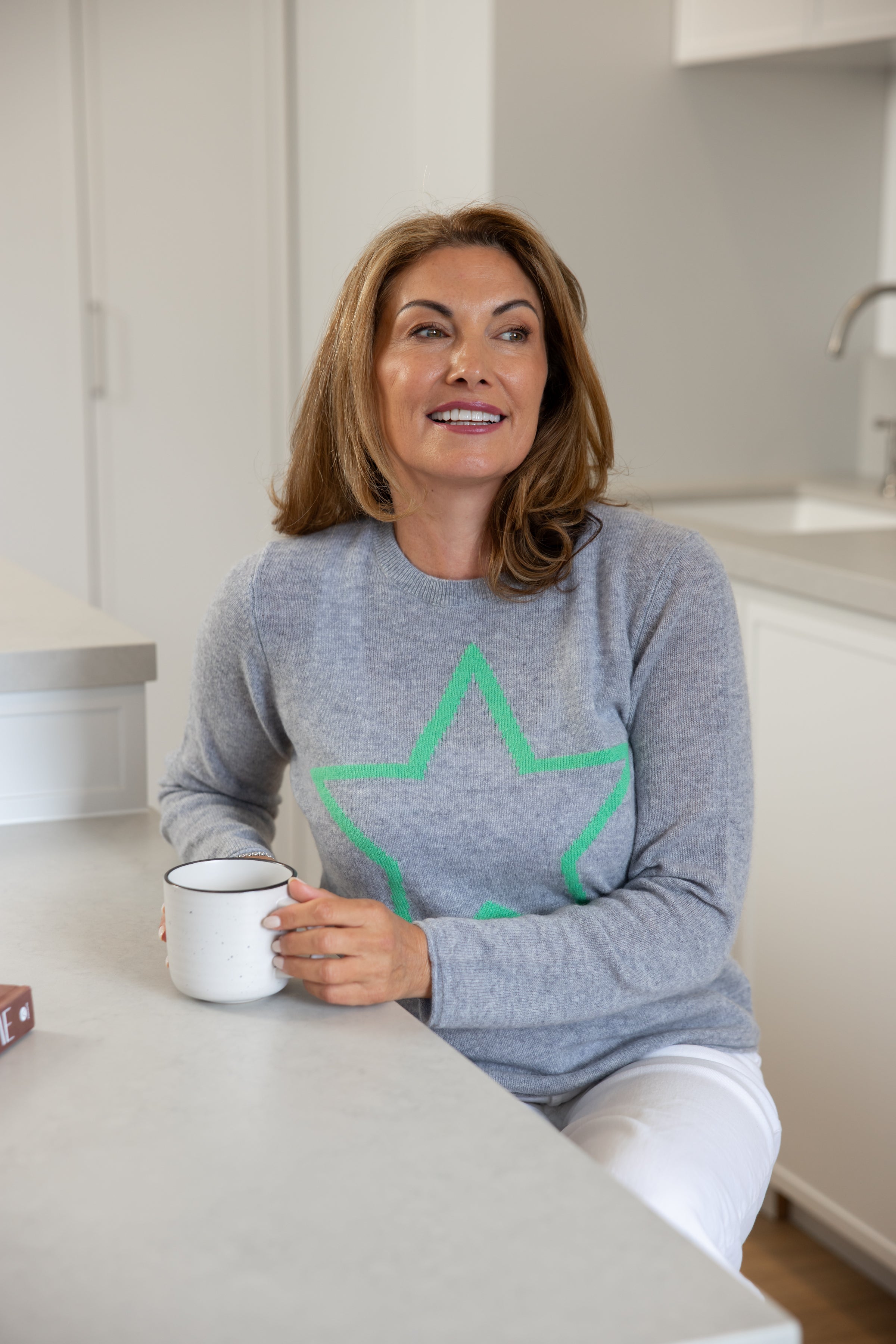 Sirius Star Jumper Harbour and Kelly Green Star