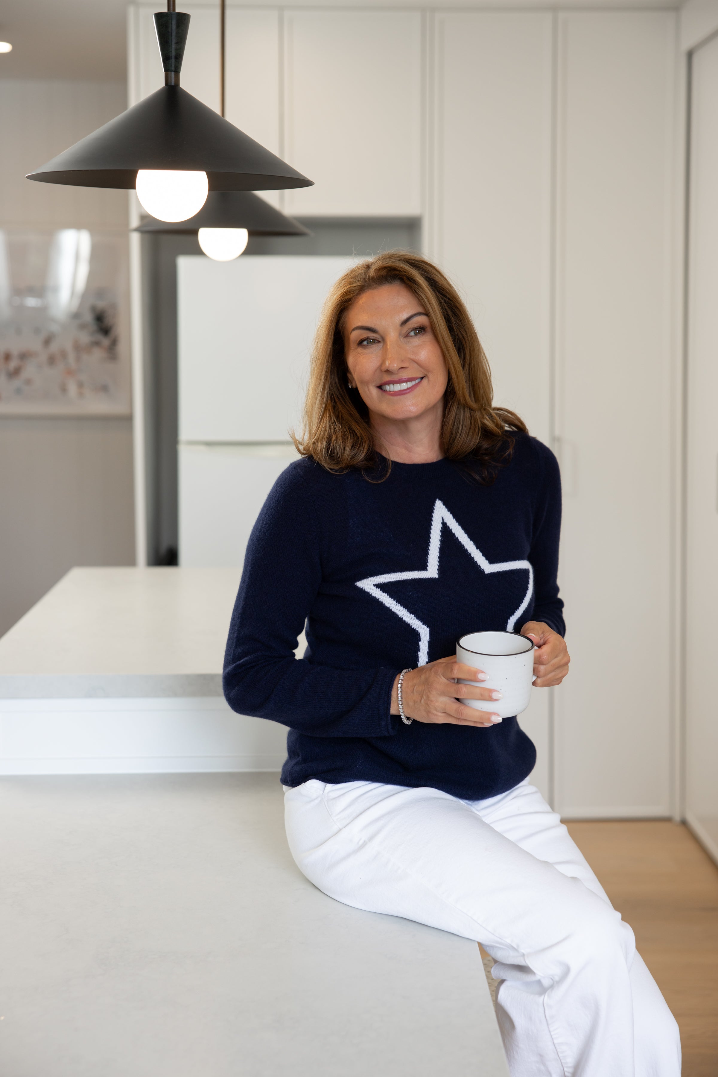 Sirius Star Jumper Indigo & White Star