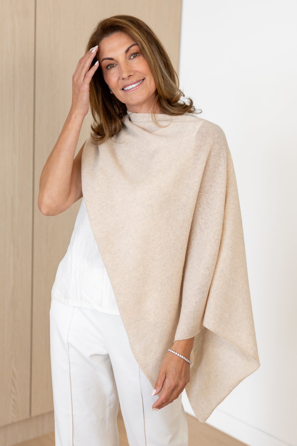 Chai Latte Cashmere Topper