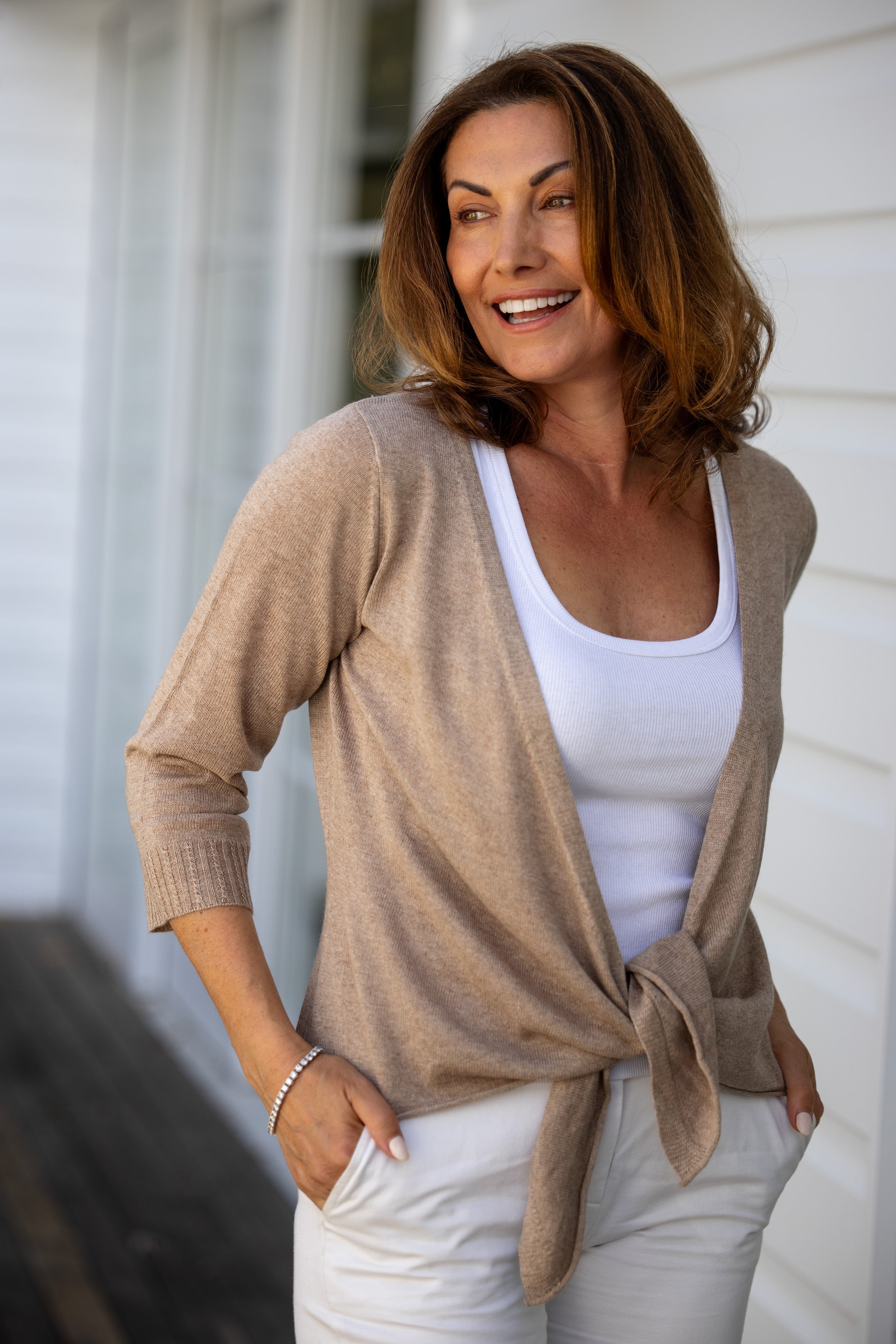Ballerina Cardigan Shiitake