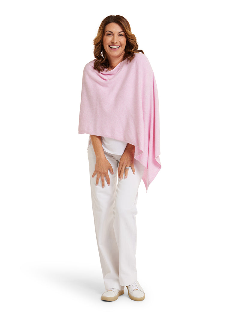 Bermuda Pink Cotton Cashmere Topper