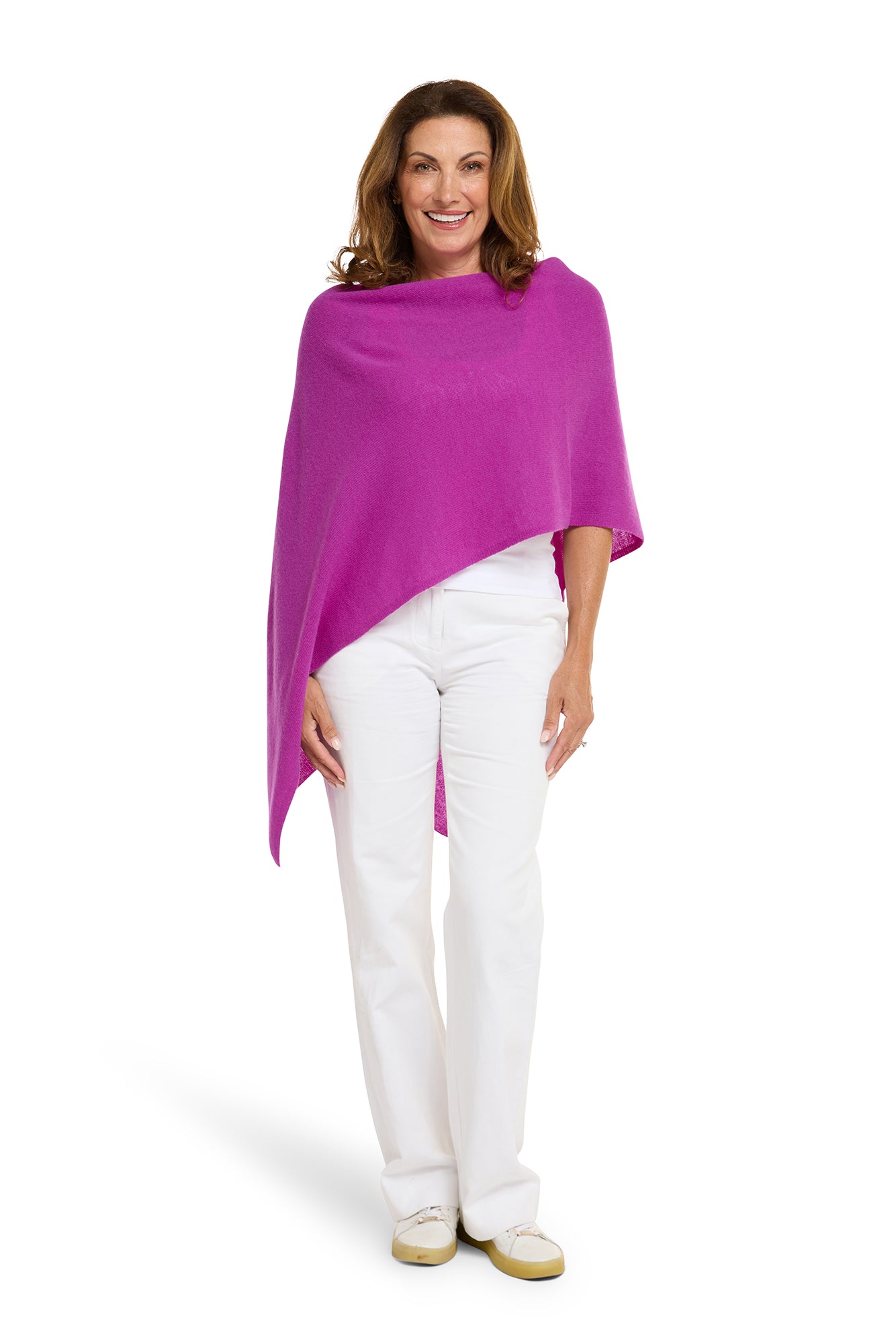Boysenberry Cashmere Topper