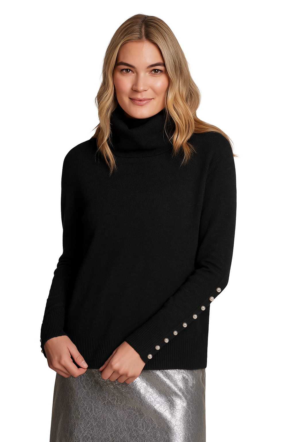 Sadie Pearl Jumper Ebony