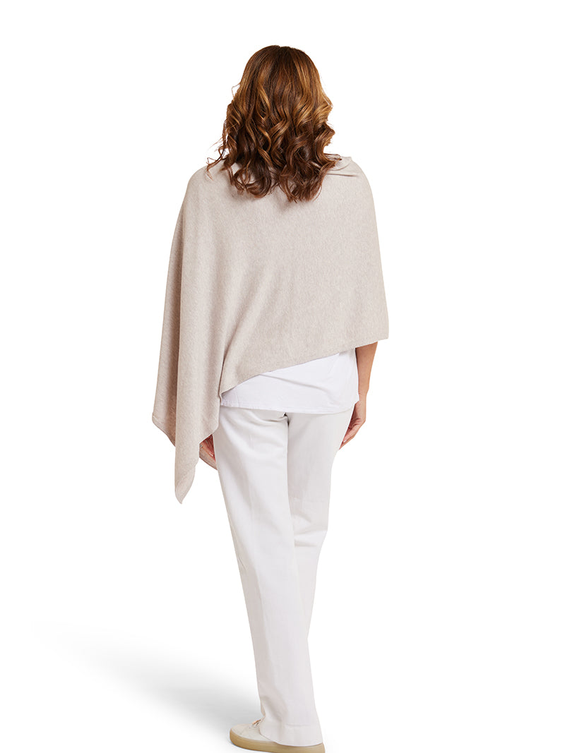 Ecru Cotton Cashmere Topper