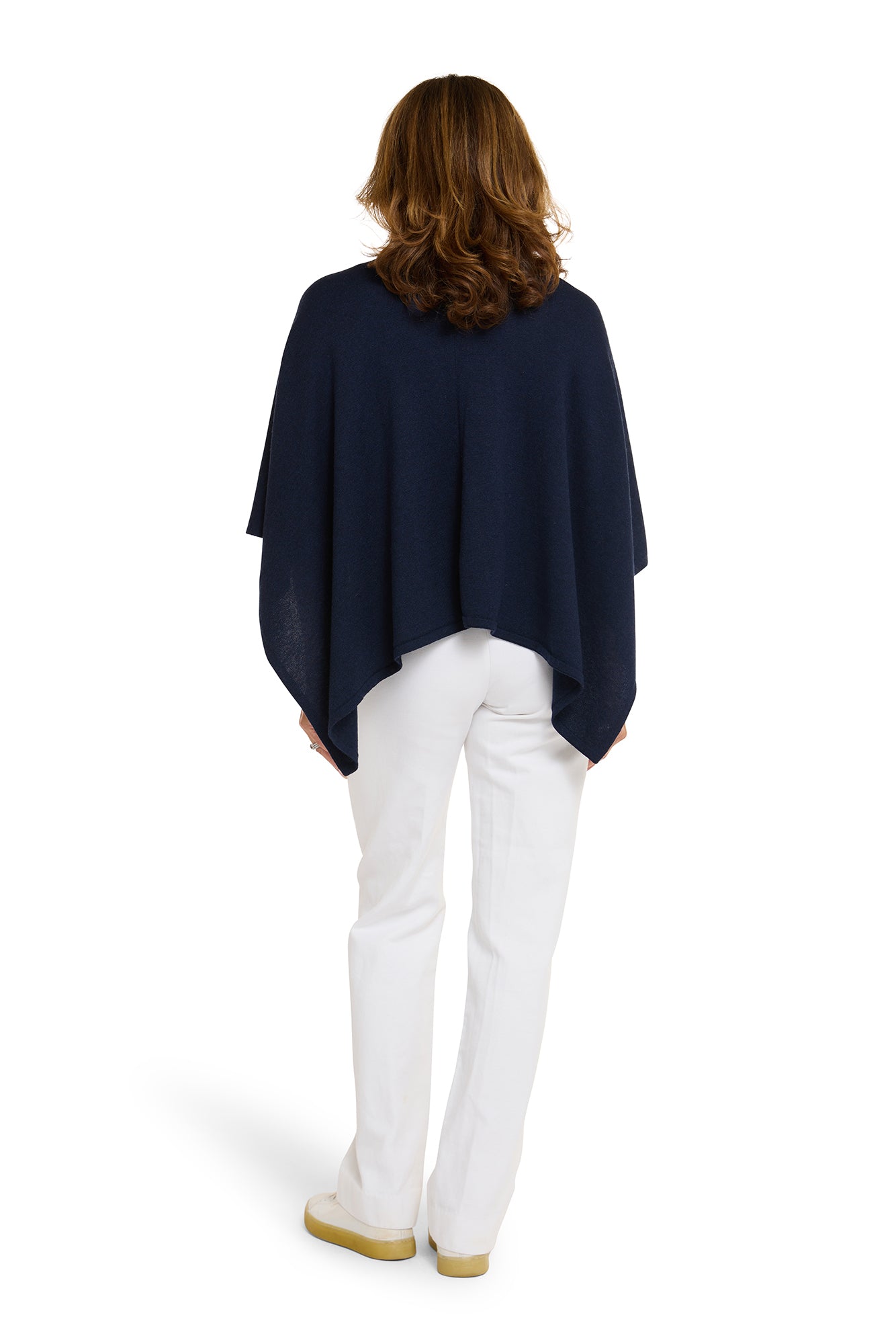 French Navy Cotton Cashmere Topper