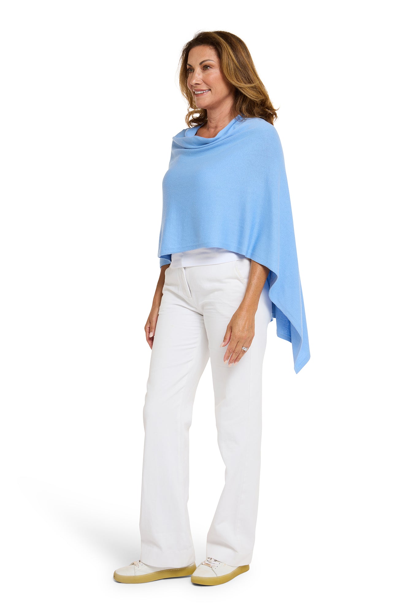 Blue Lake Cotton Cashmere Topper