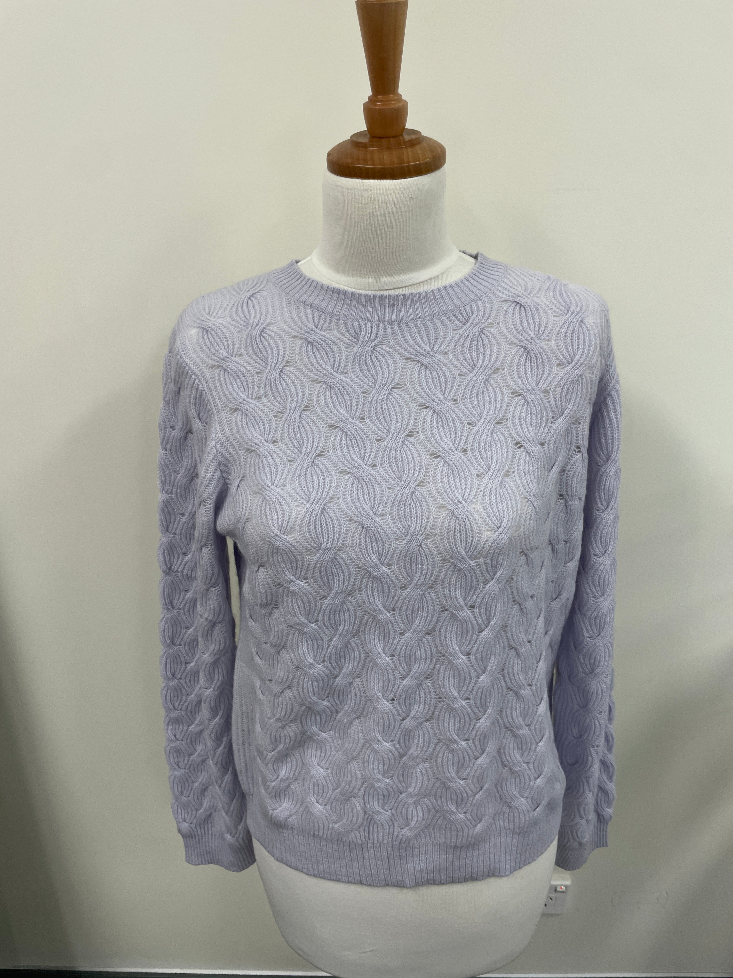 Rosie Cable Crew Neck Dove