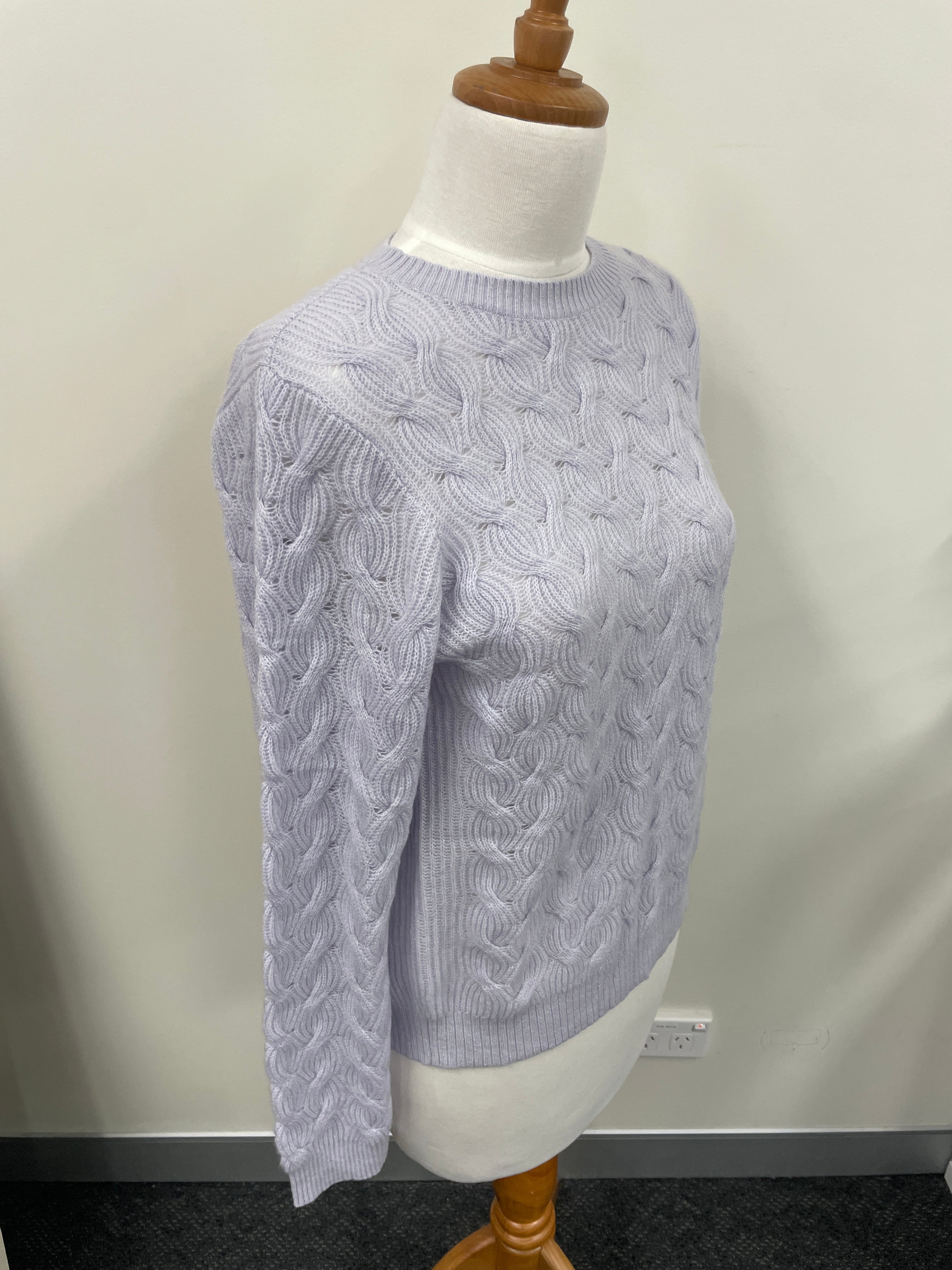 Rosie Cable Crew Neck Dove