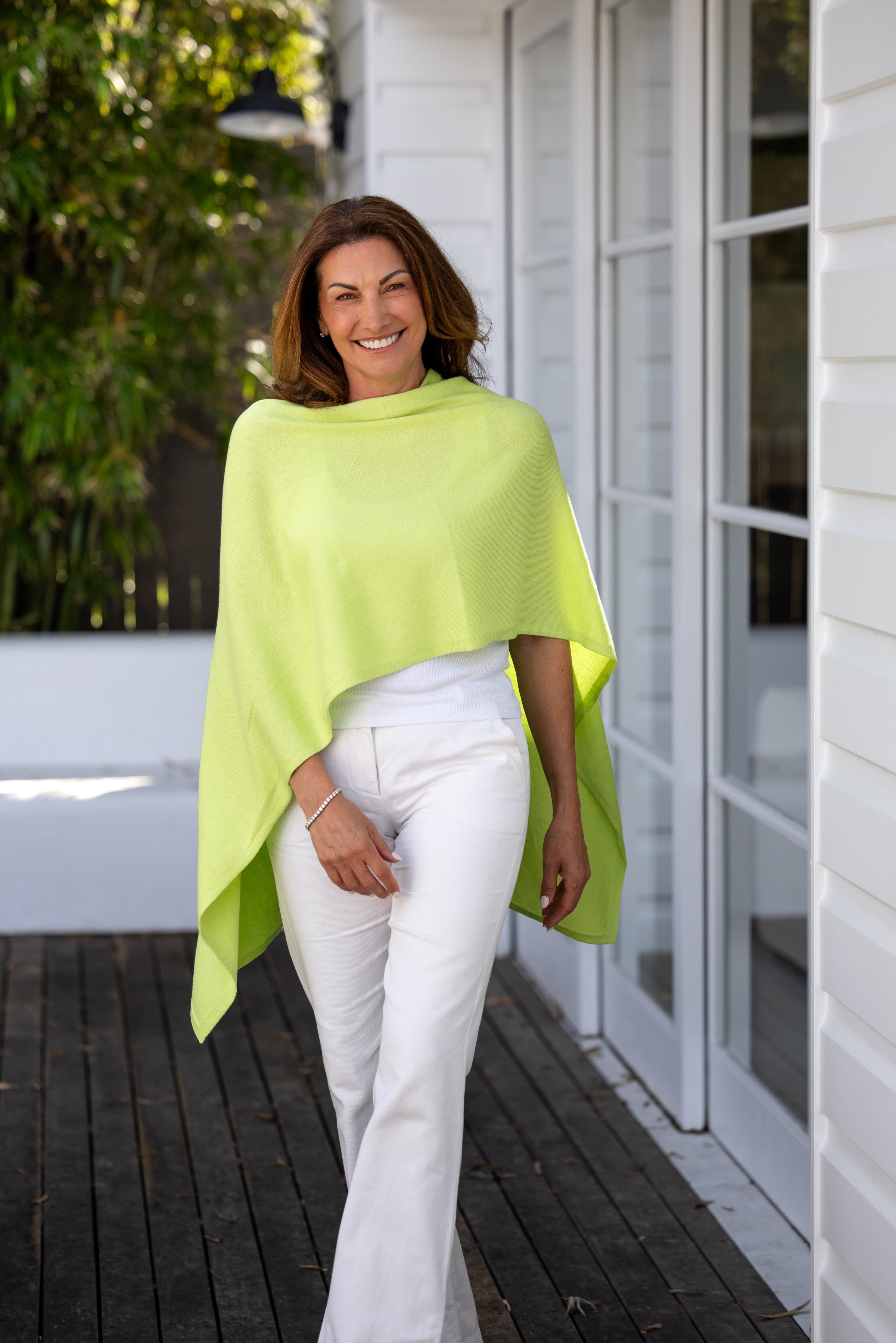 Key Lime Cotton Cashmere Topper