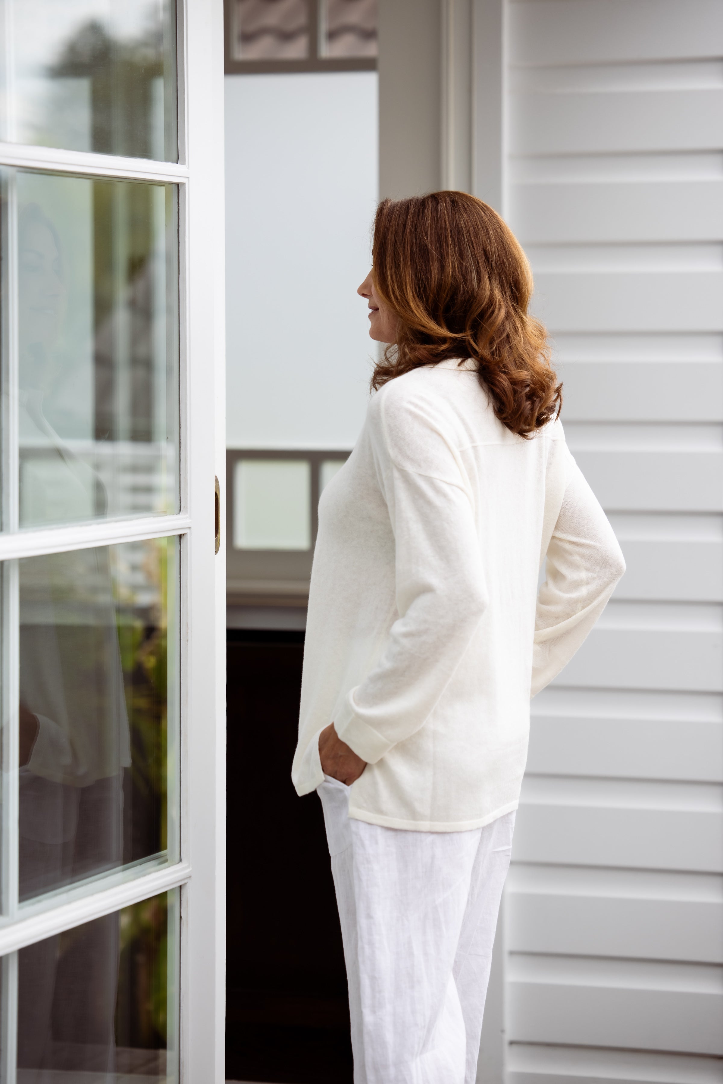 Marlo Button Up French Vanilla