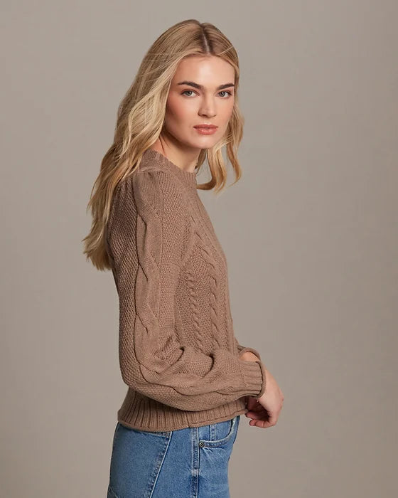 Millie Cable Puff Crew Natural