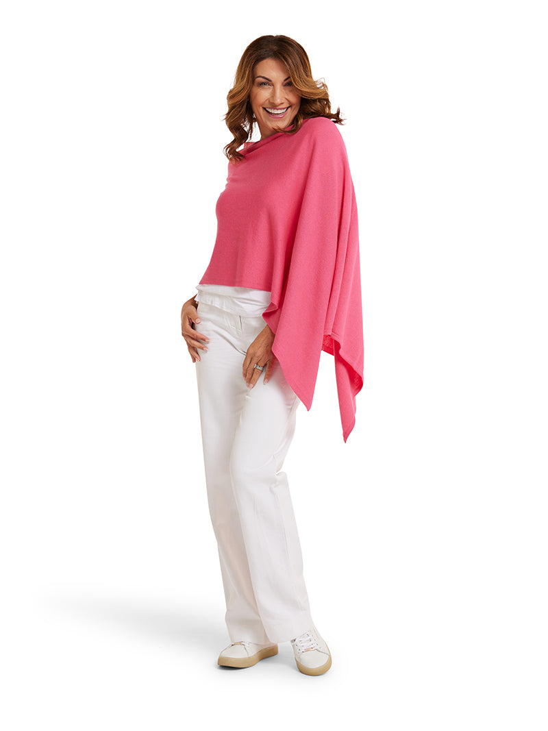Passion Pink Cotton Cashmere Topper