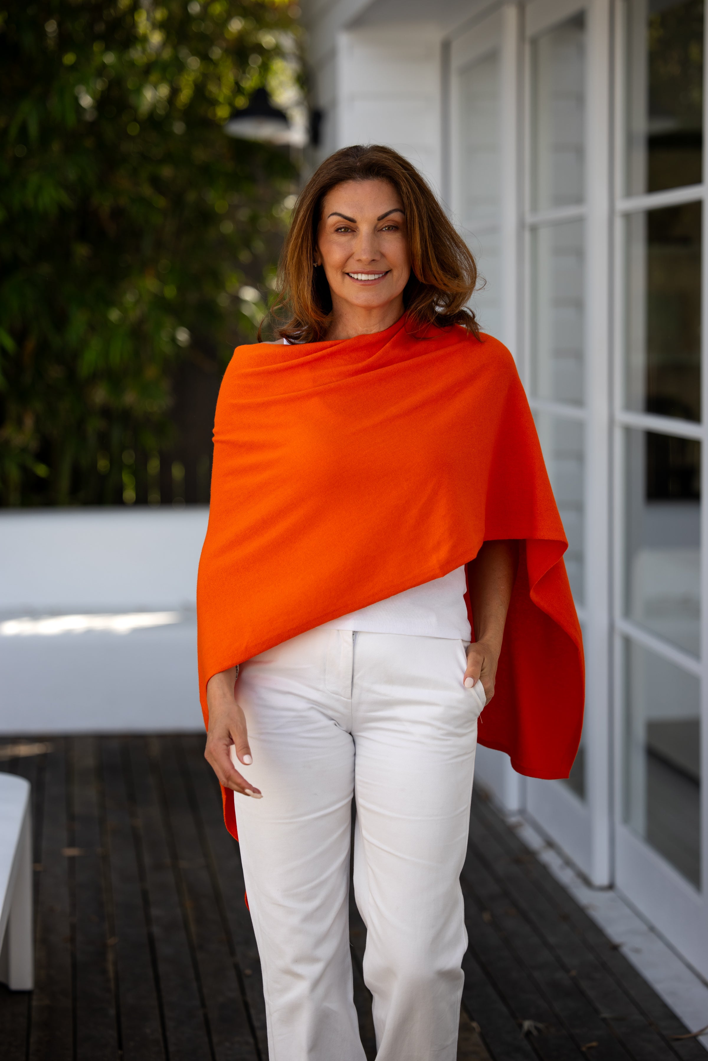 Persimmon Cotton Cashmere Topper