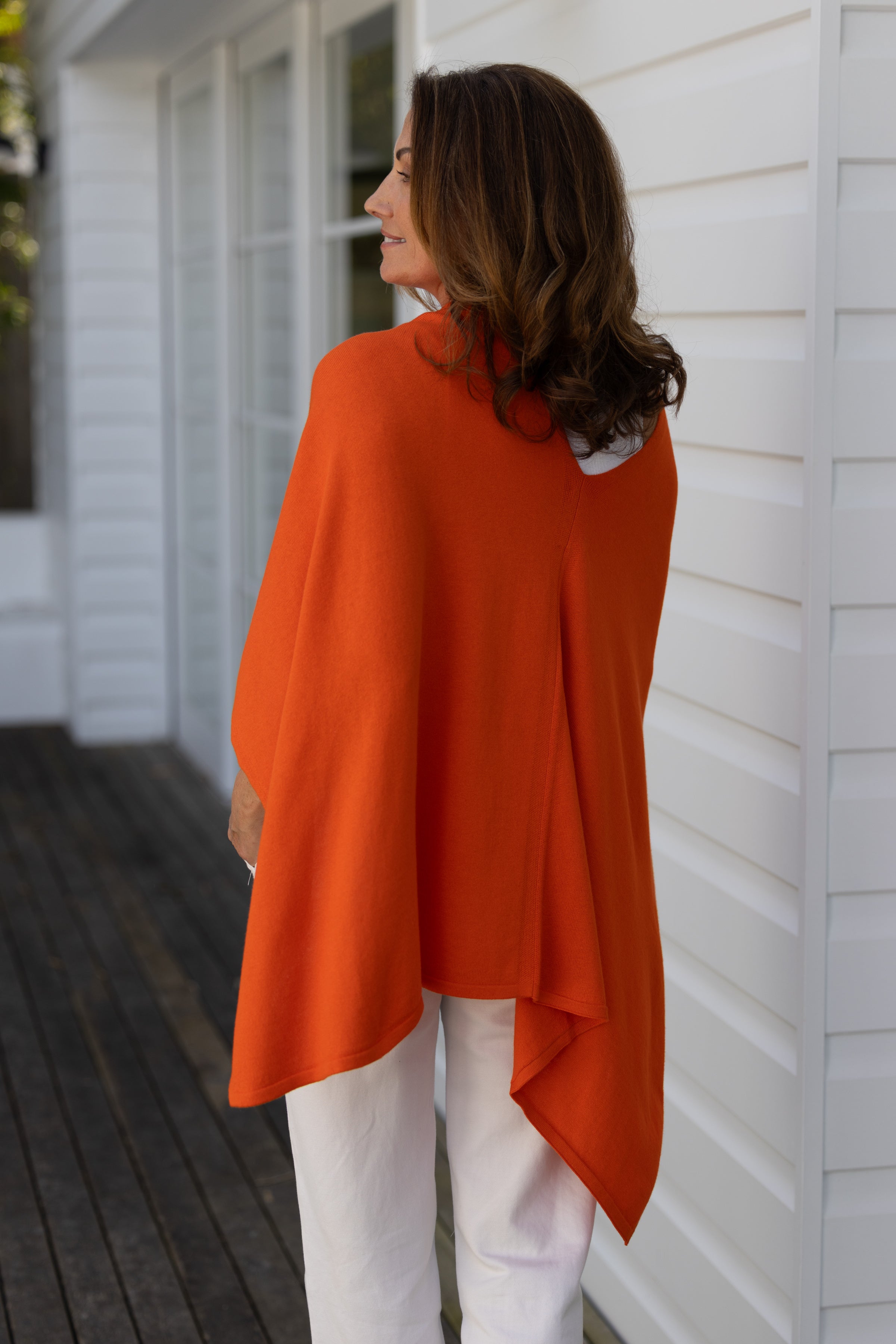 Persimmon Cotton Cashmere Topper