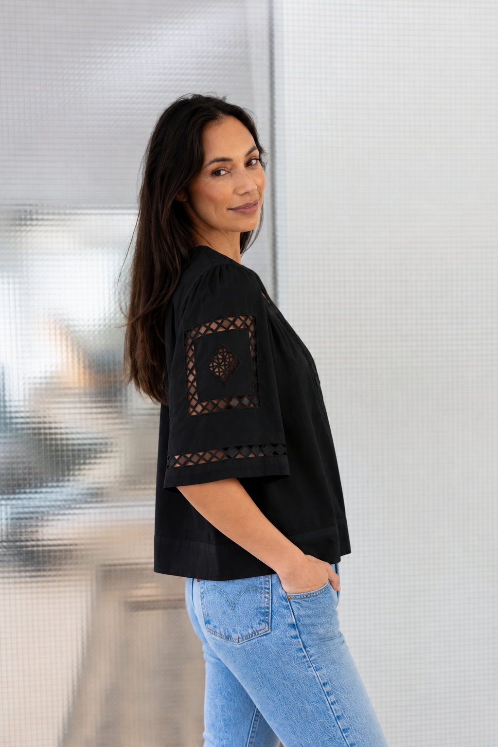 Petunia Top Black