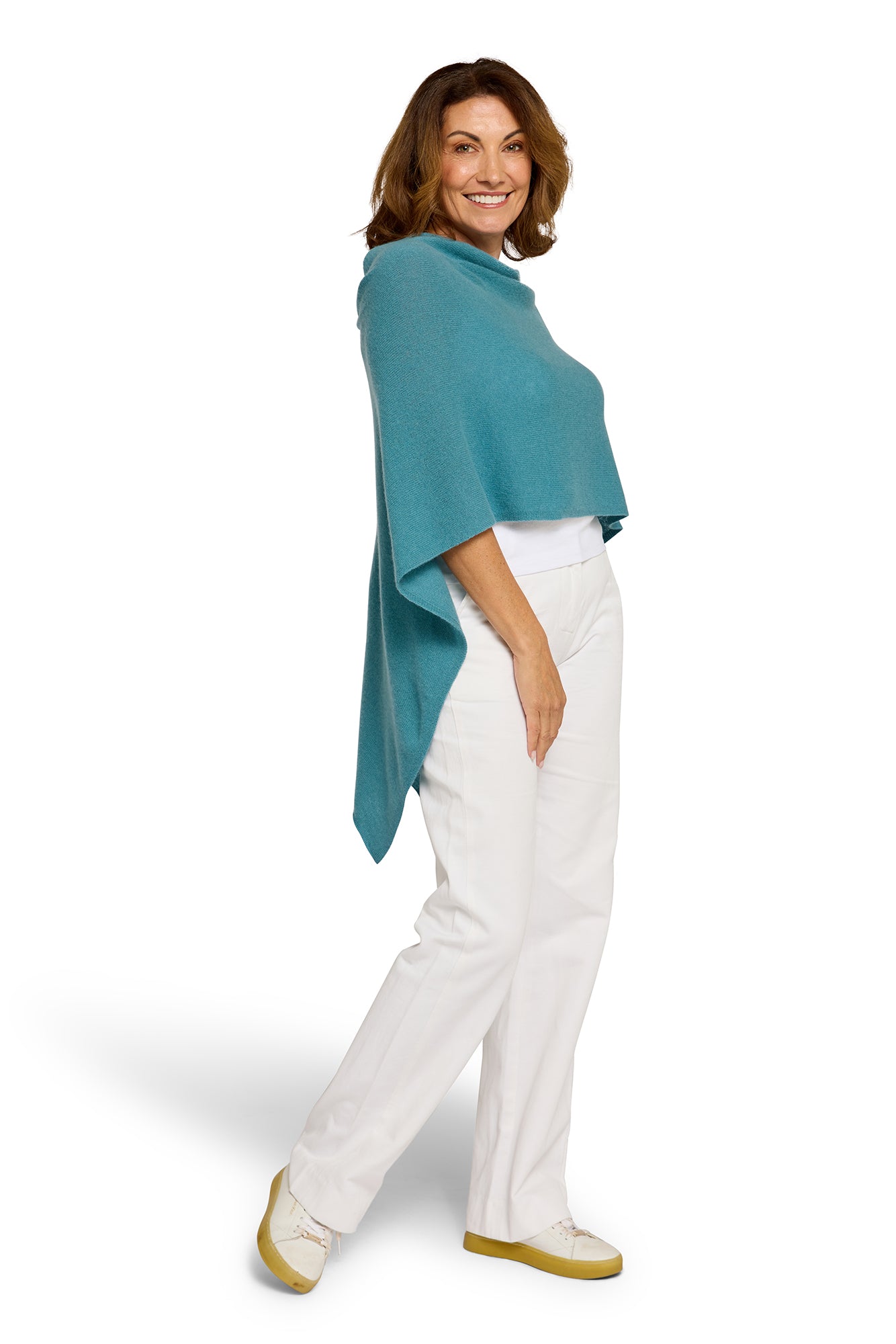 Retro Blue Cashmere Topper