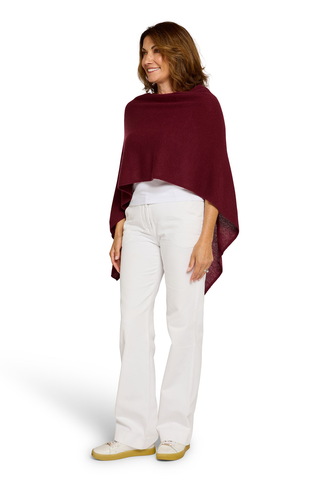 Sangria Cashmere Topper