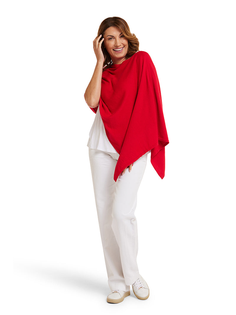 Scarlet Cotton Cashmere Topper