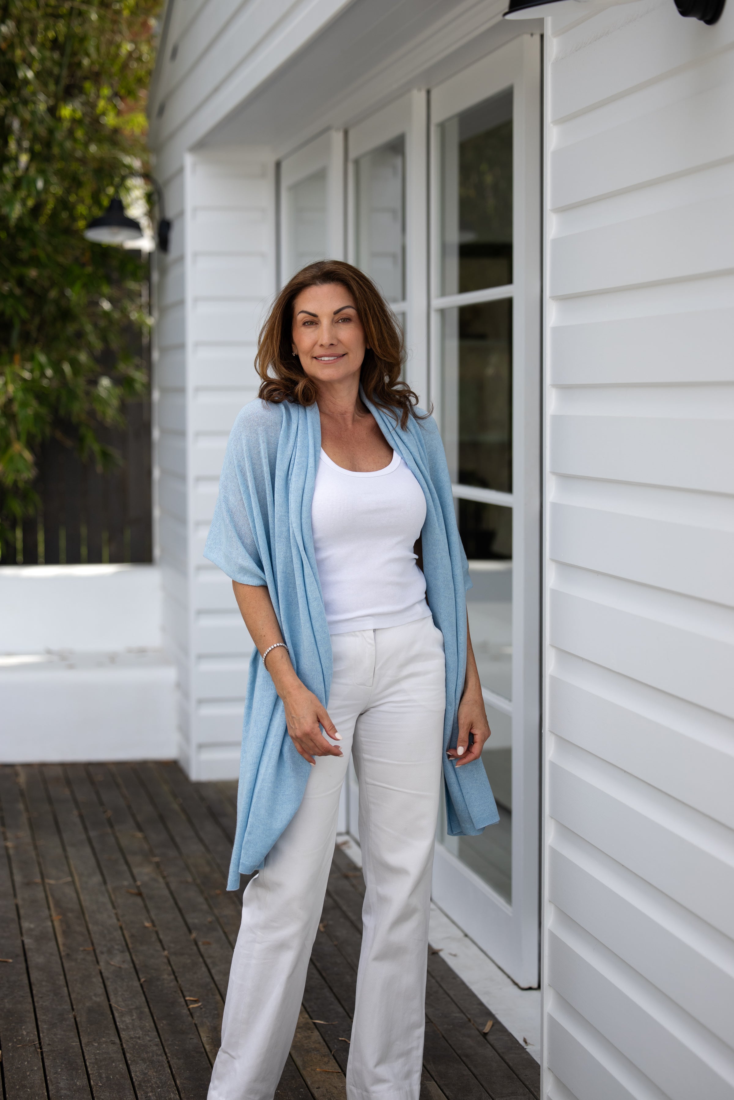 Silk Cashmere Travel Wrap Summer Day