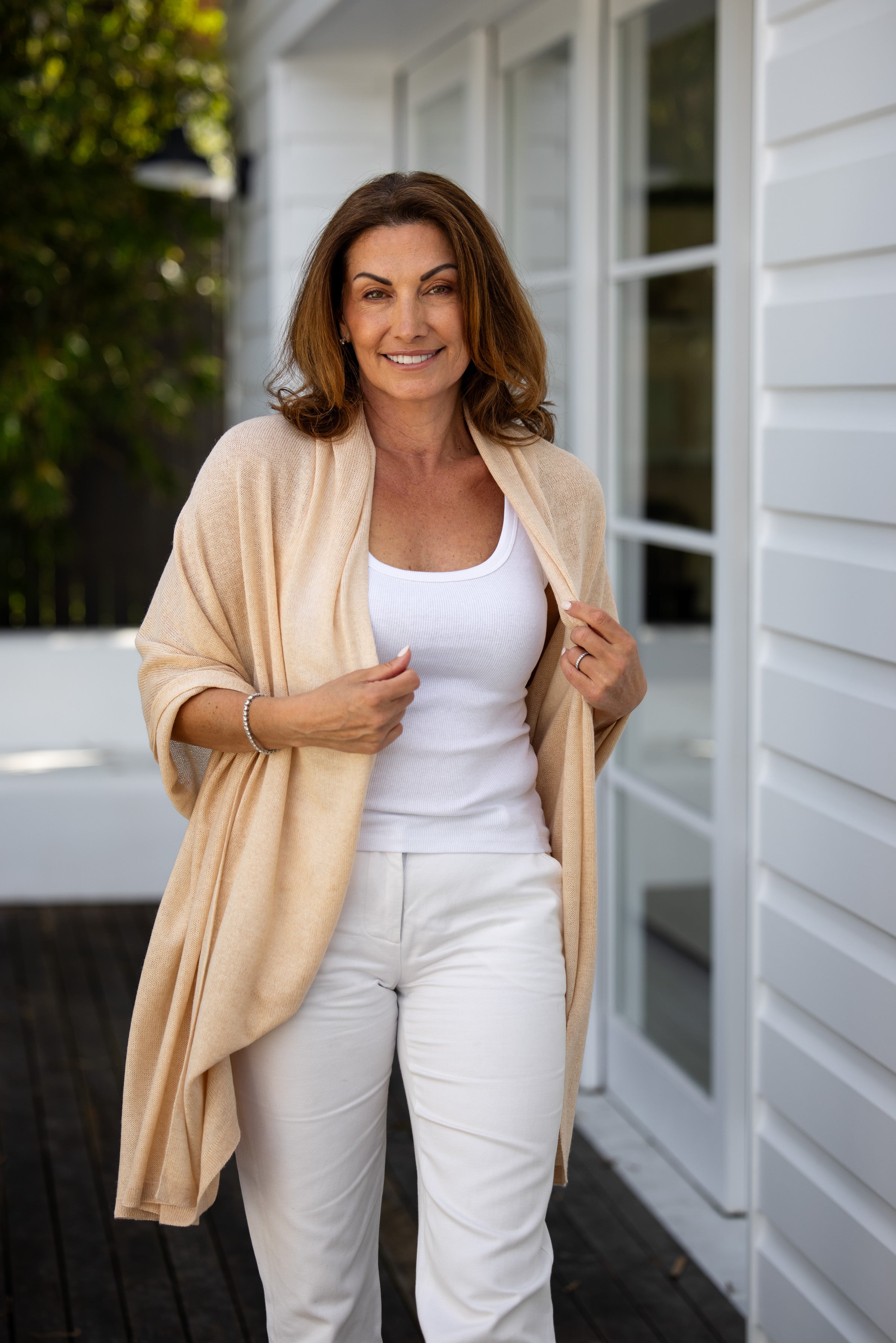Silk Cashmere Travel Wrap Bamboo