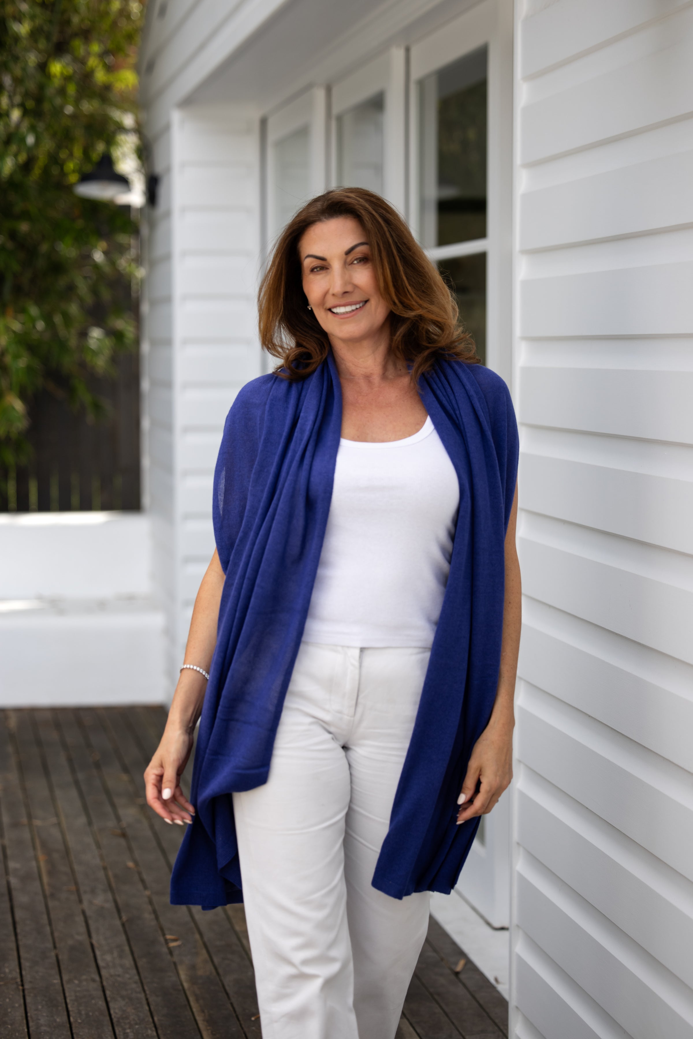 Silk Cashmere Travel Wrap Royal