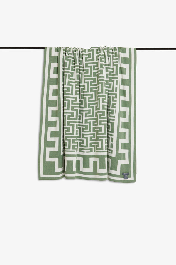 Zen Green Maze Blanket