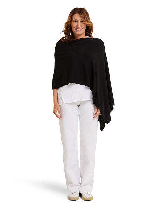 Cashmere Topper Black