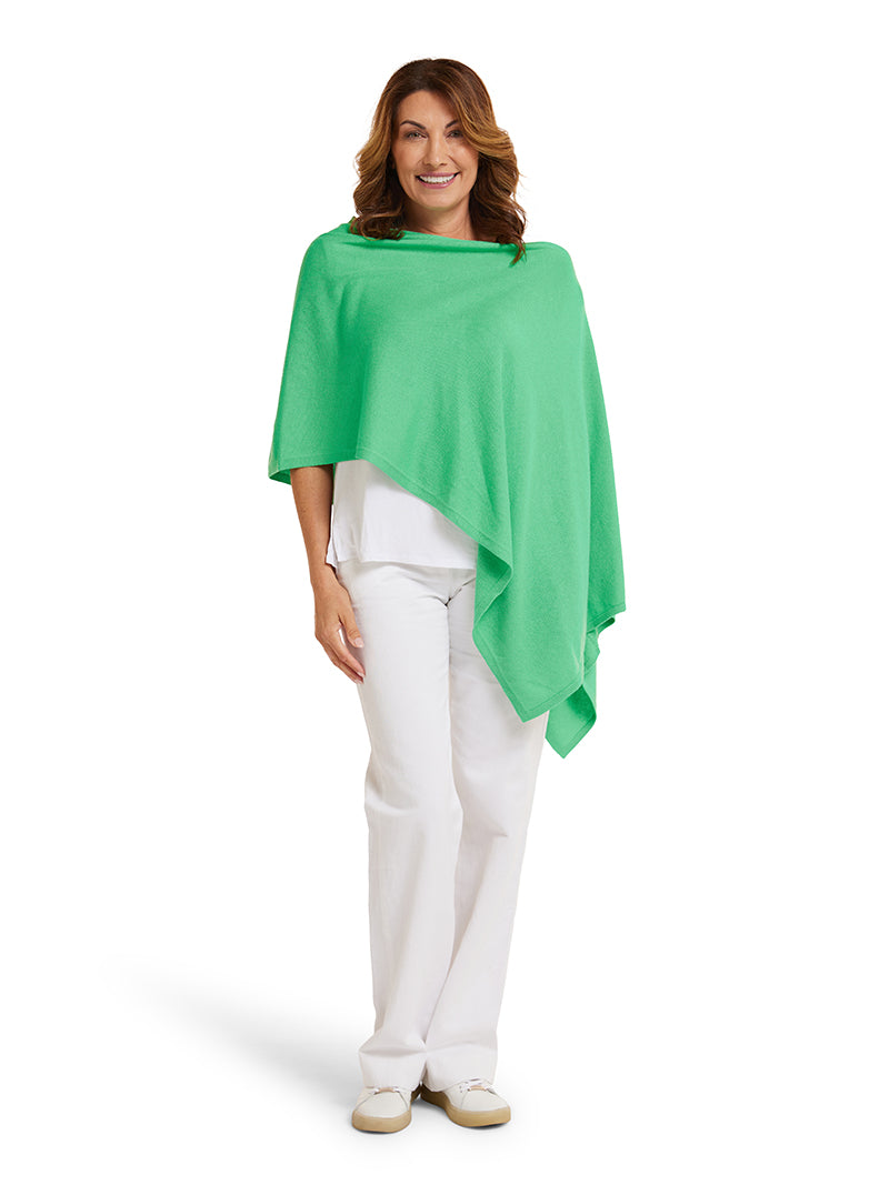 Rolling Green Cotton Cashmere Topper