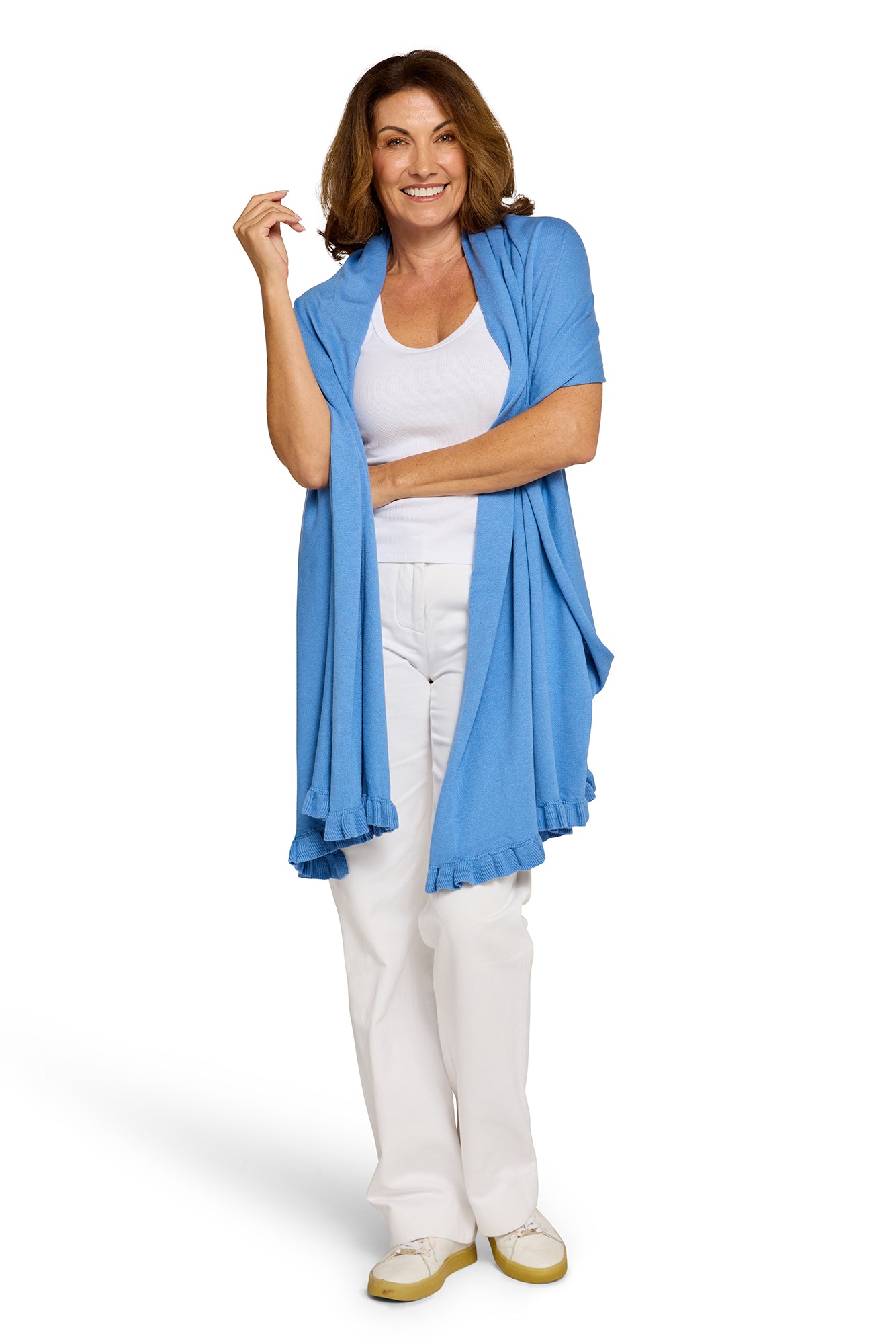Ruffle Travel Wrap Wave