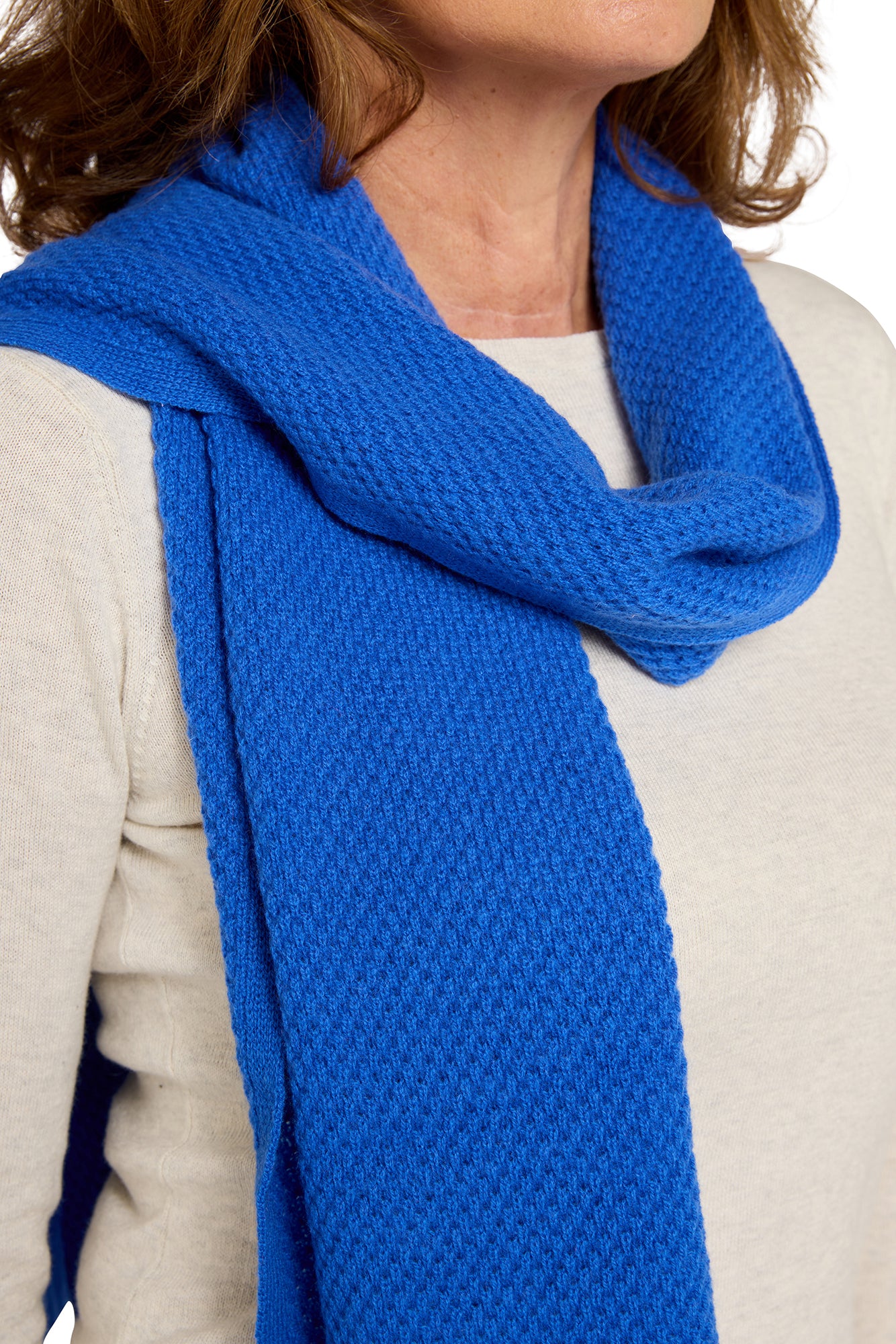 Honeycomb Scarf Cruise Blue