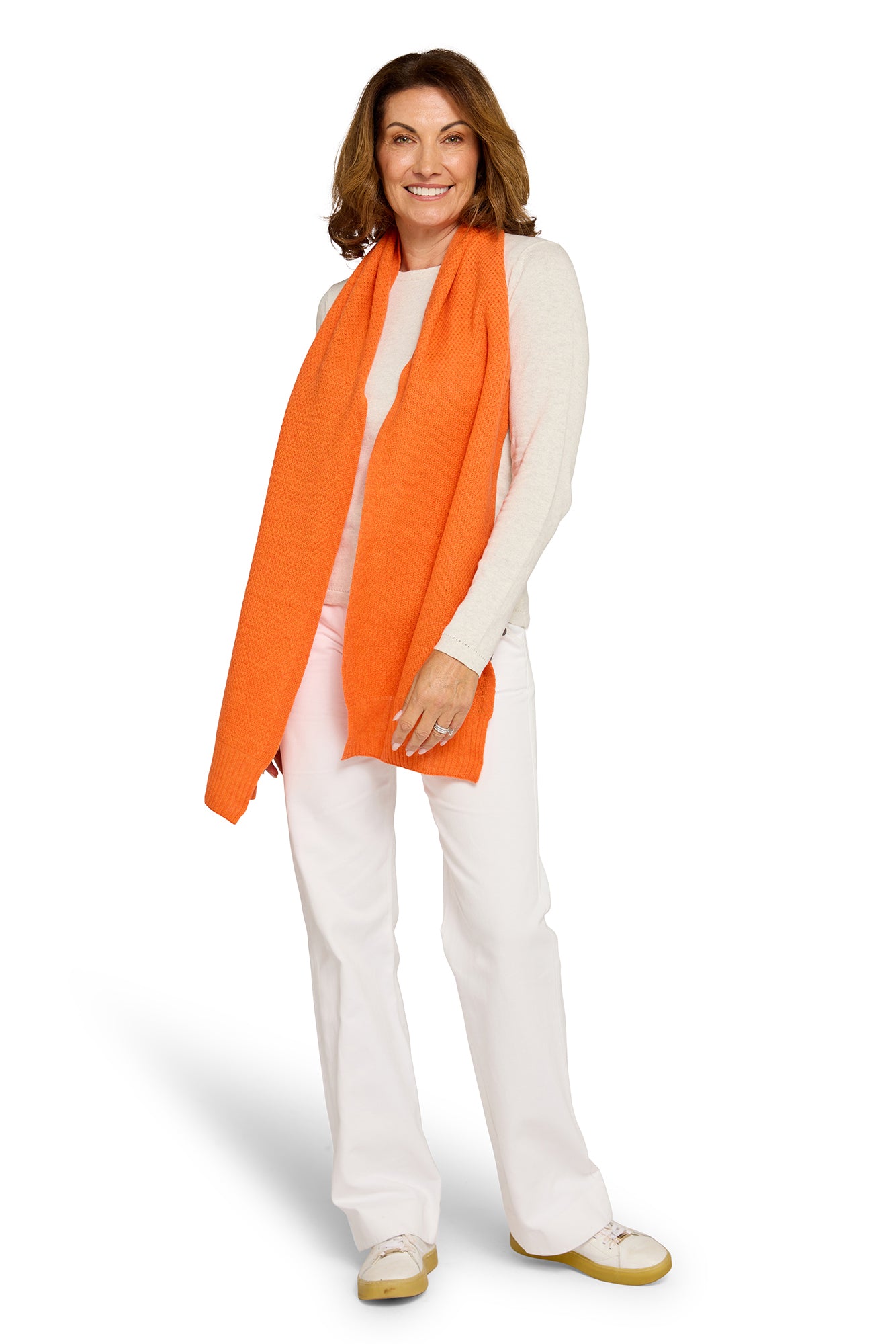 Honeycomb Scarf Sunset