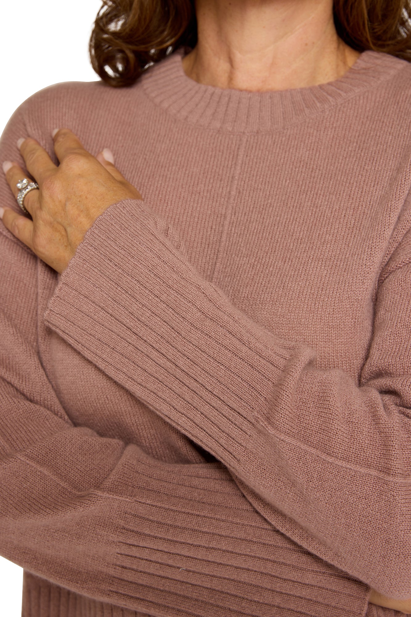 Boxy Crew Jumper Adobe