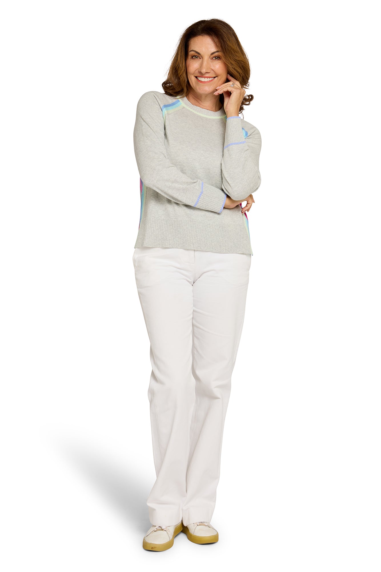 Rainbow Raglan Fog
