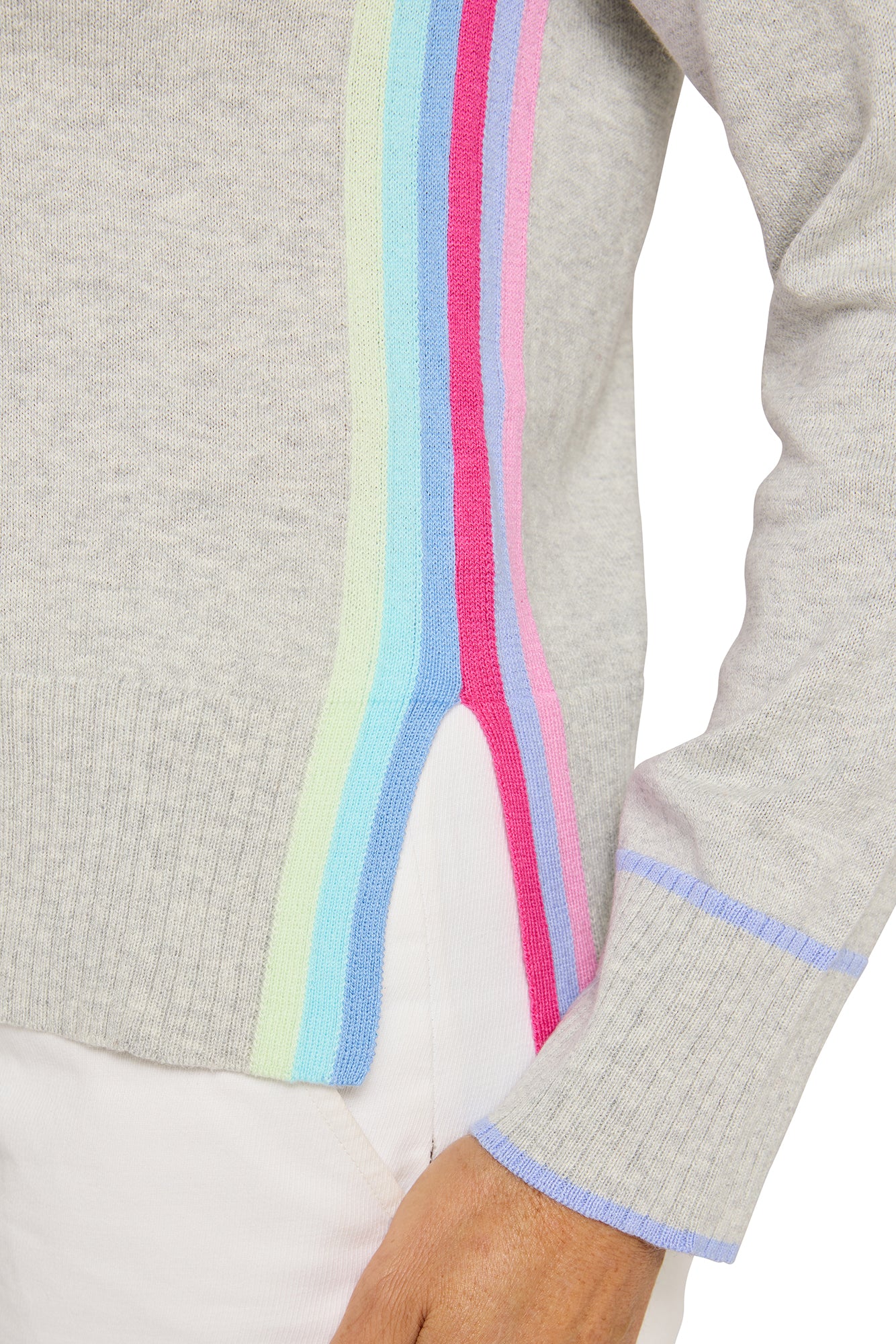 Rainbow Raglan Fog