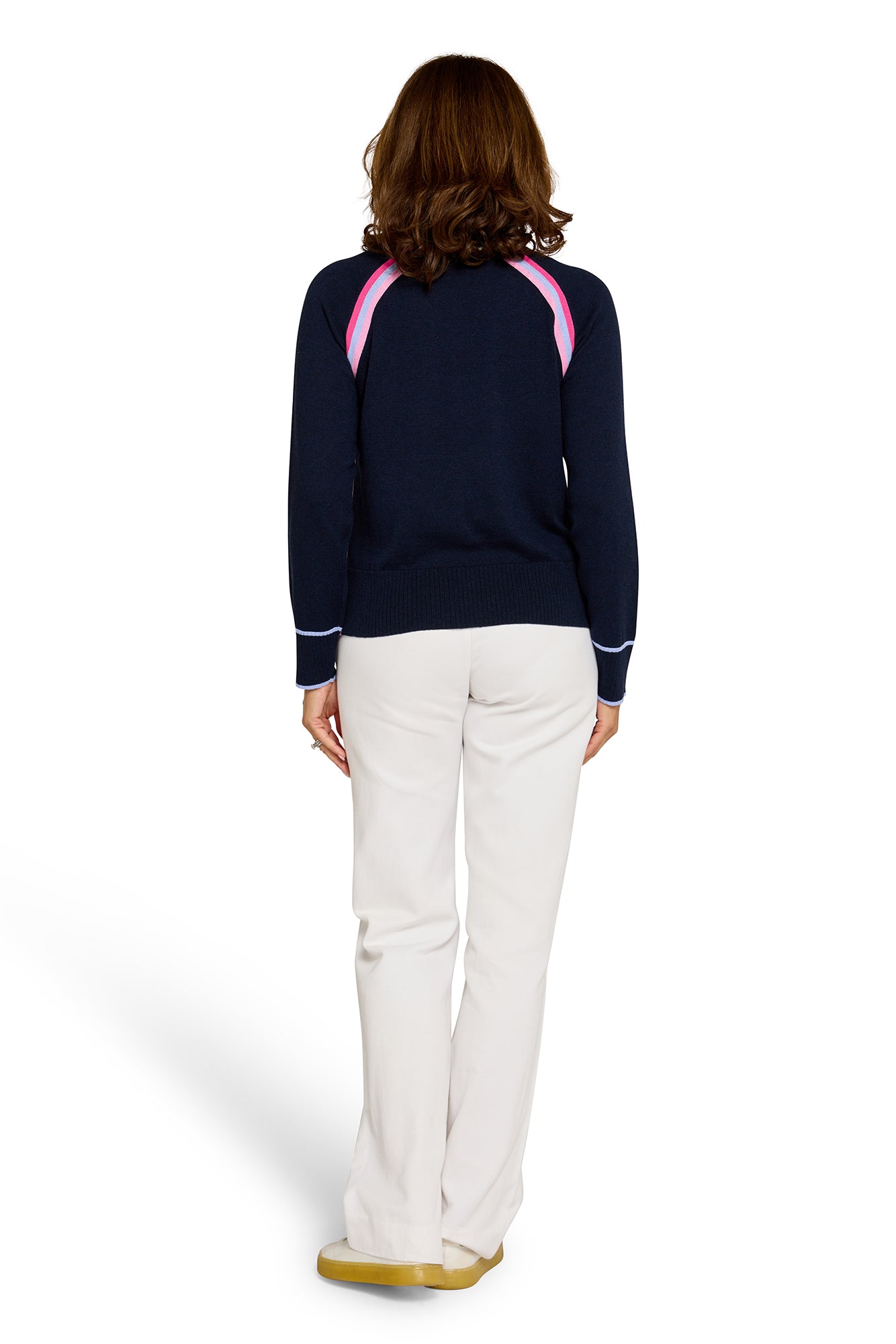 Rainbow Raglan French Navy