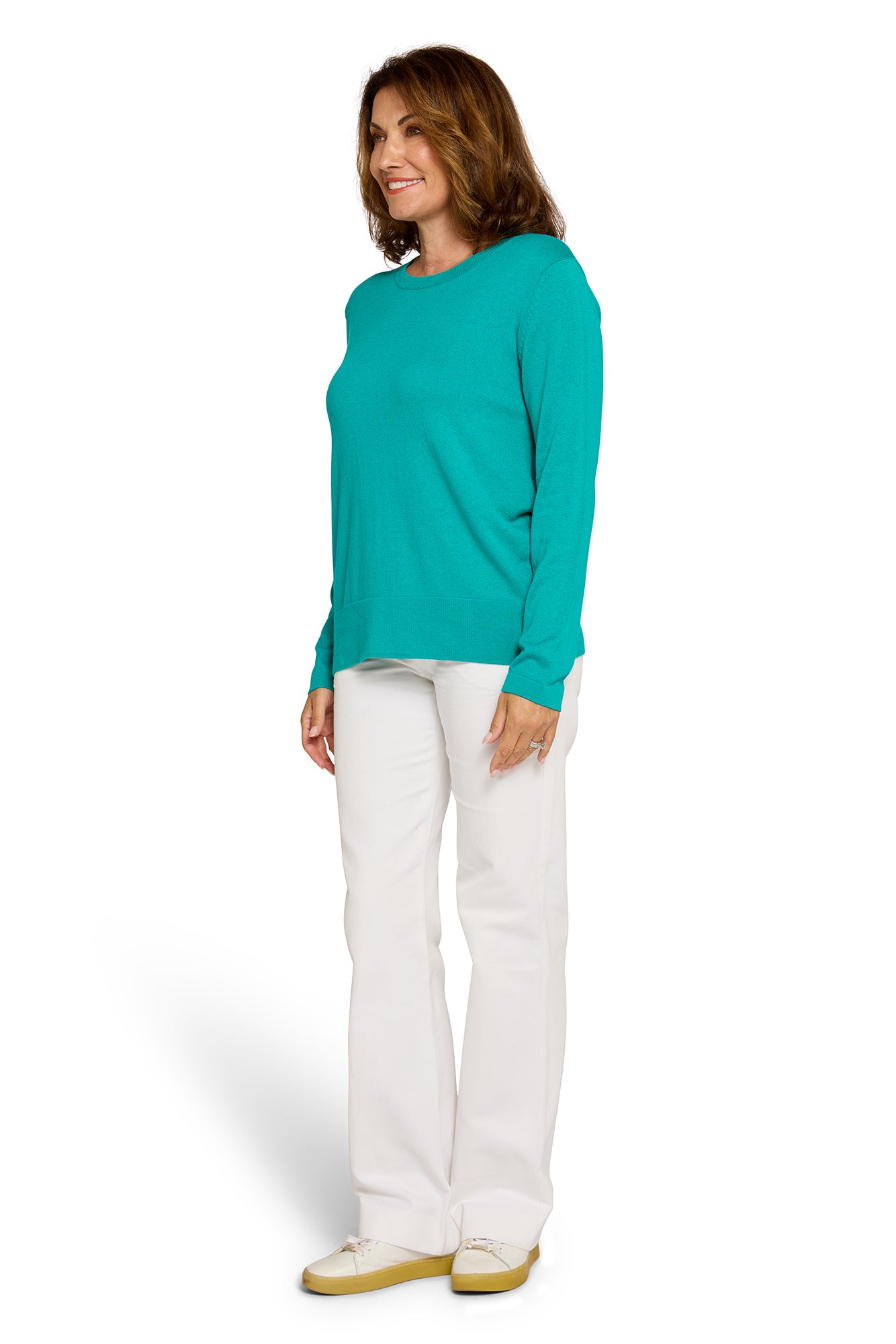 West Palm Crew Neck Jumper in Jewel