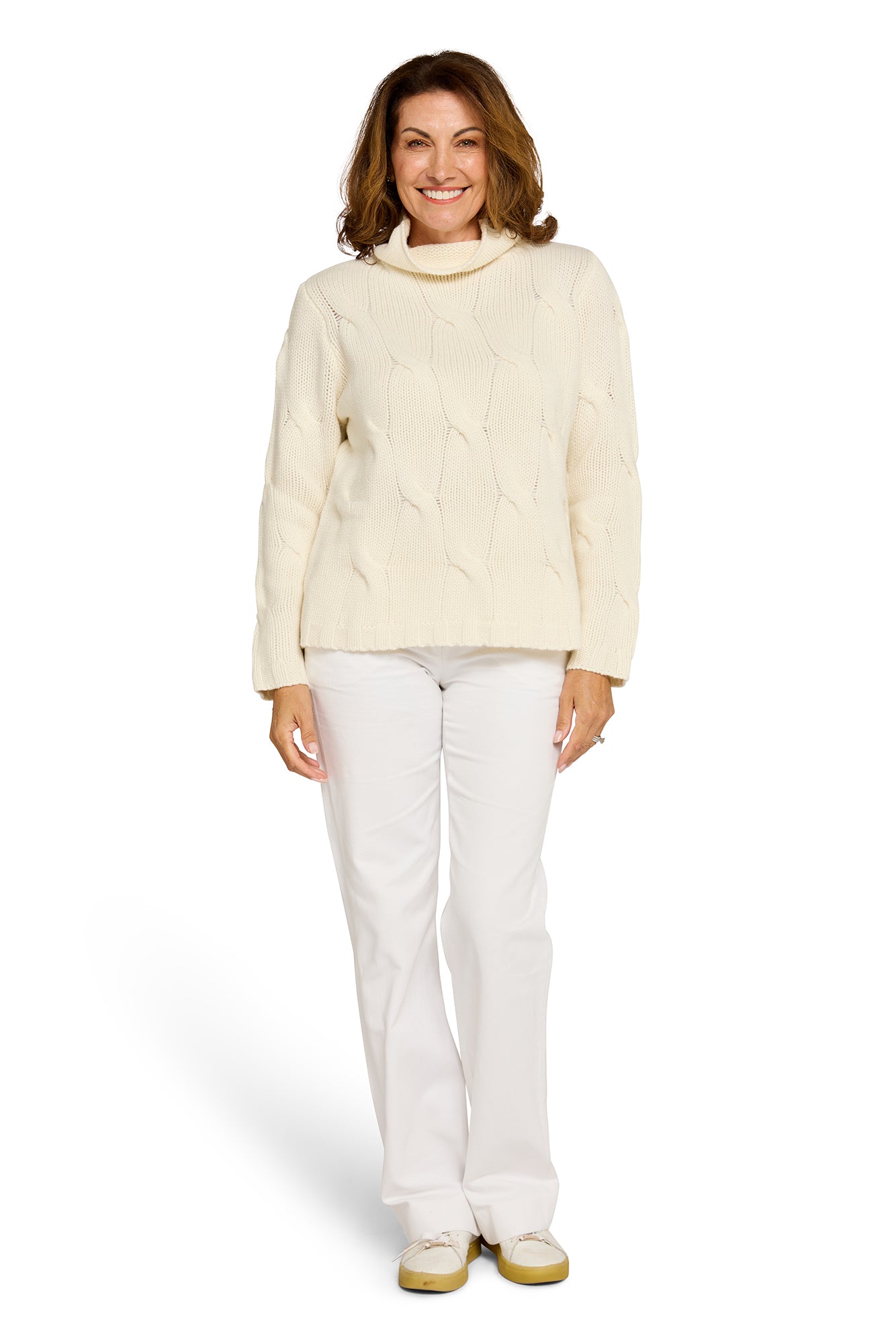 Oberon Cable Jumper Chalk