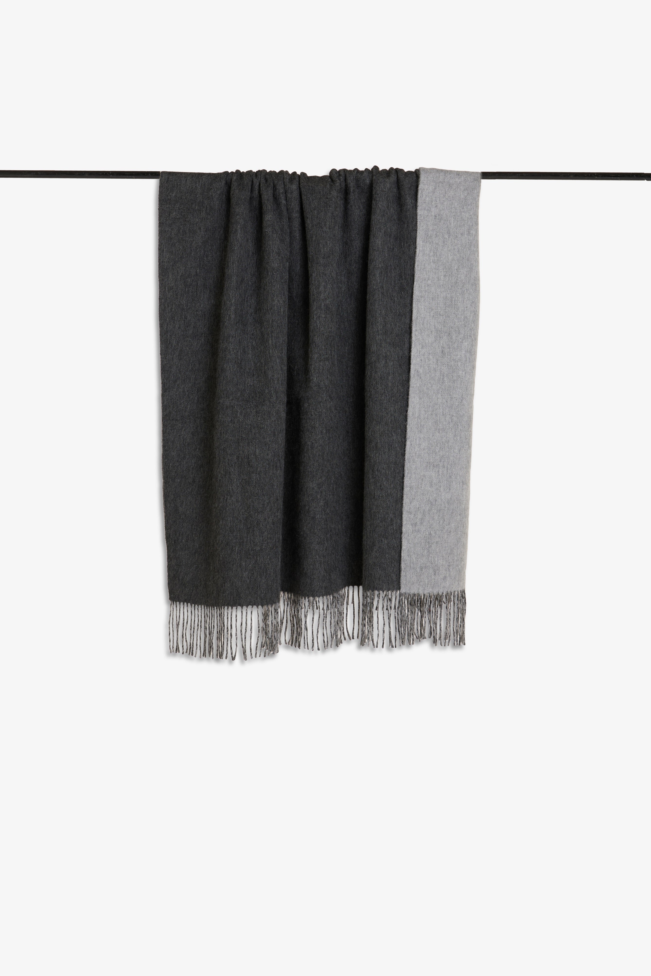 Charcoal & Ash Merino and Cashmere Throw