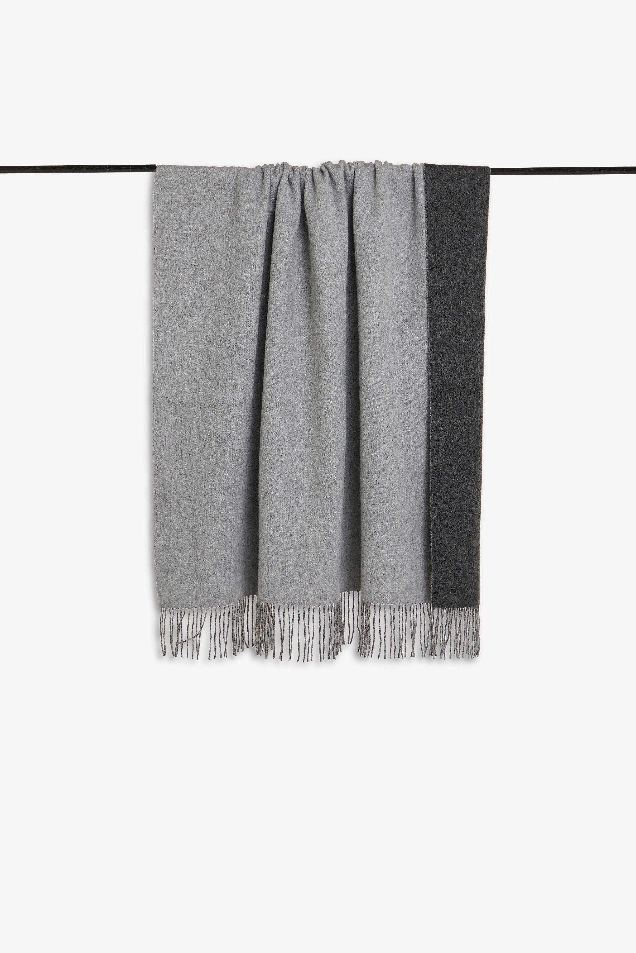 Charcoal & Ash Merino and Cashmere Throw