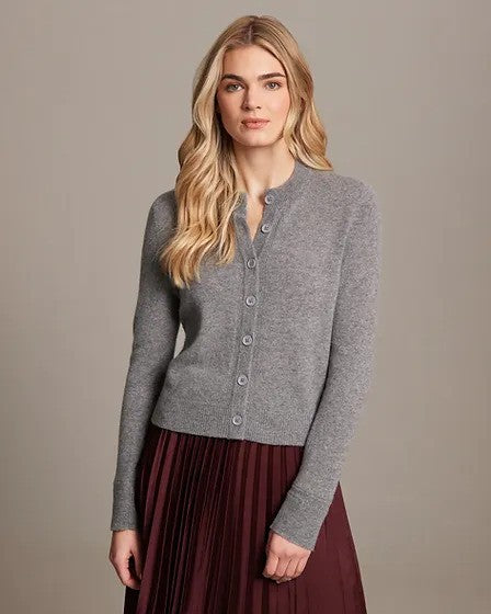 Nina Button Crew Cardigan