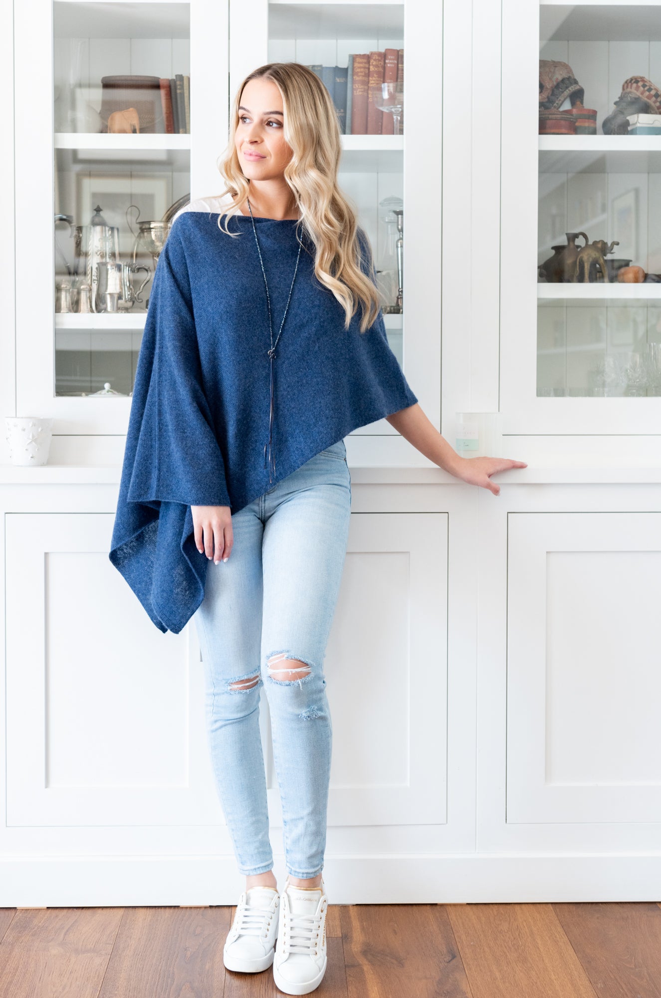 Denim Cashmere Topper