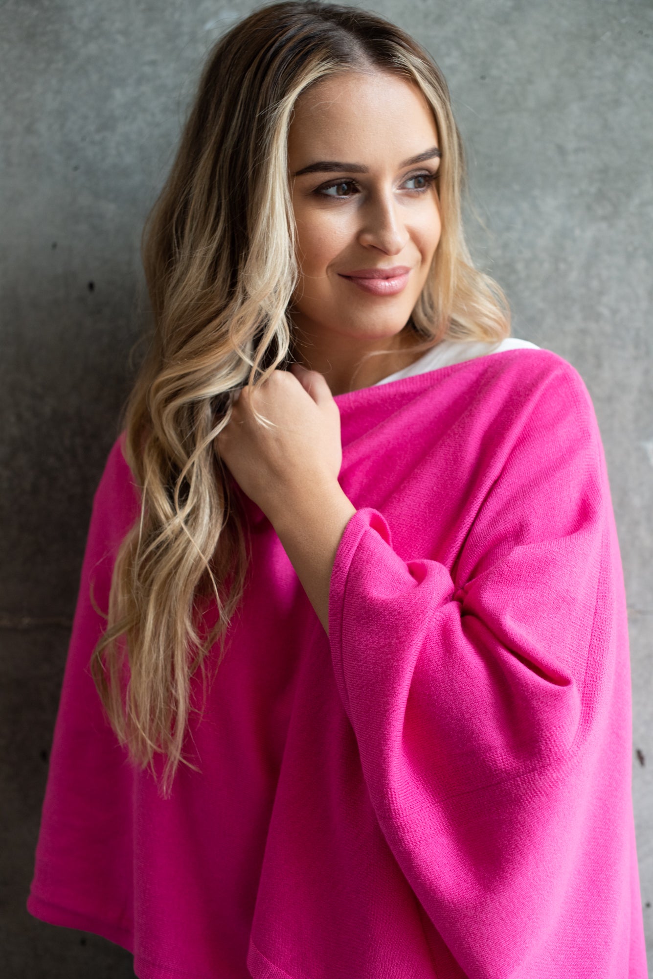 Malibu Pink Cotton Cashmere Topper