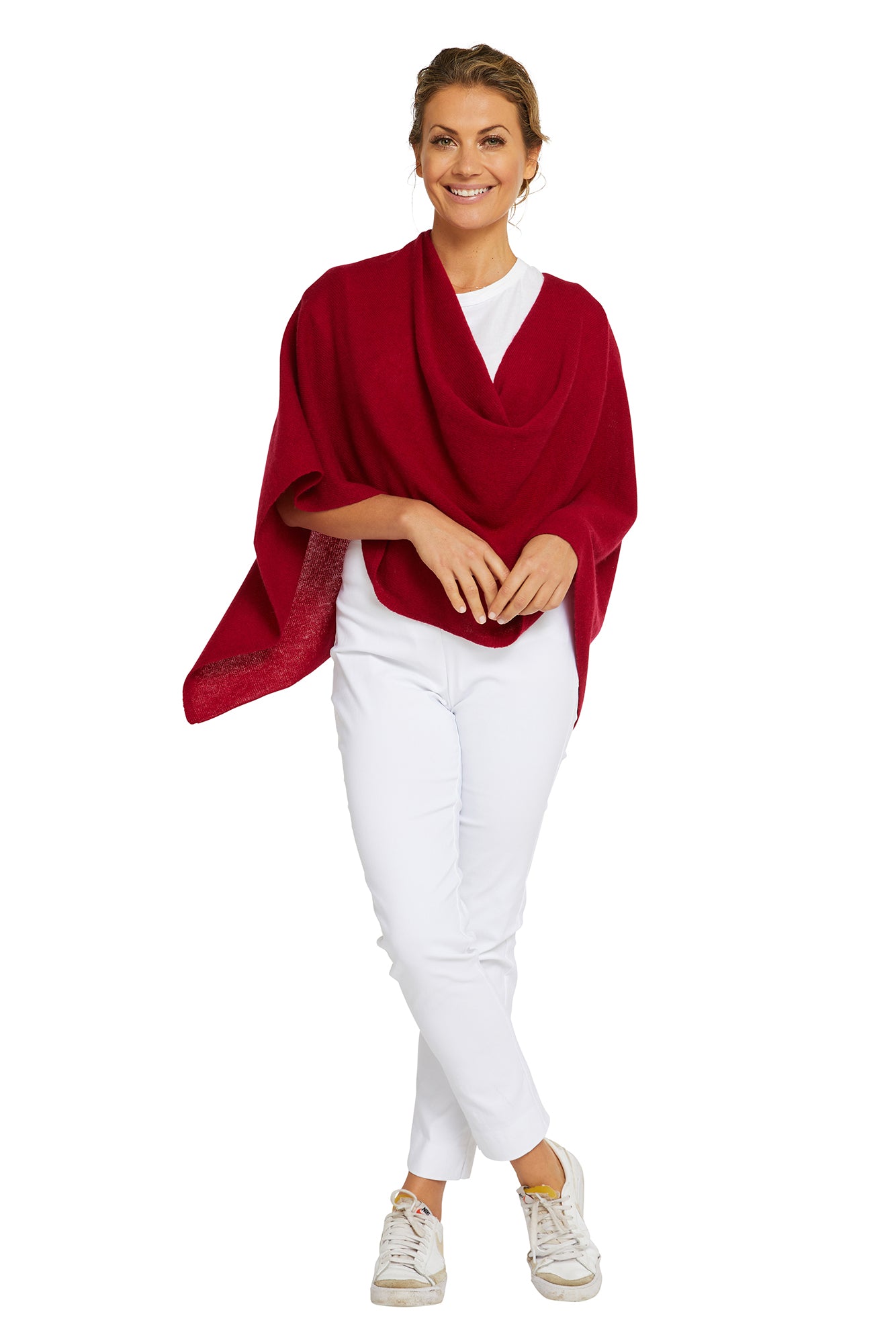 Red Velvet Cashmere Topper