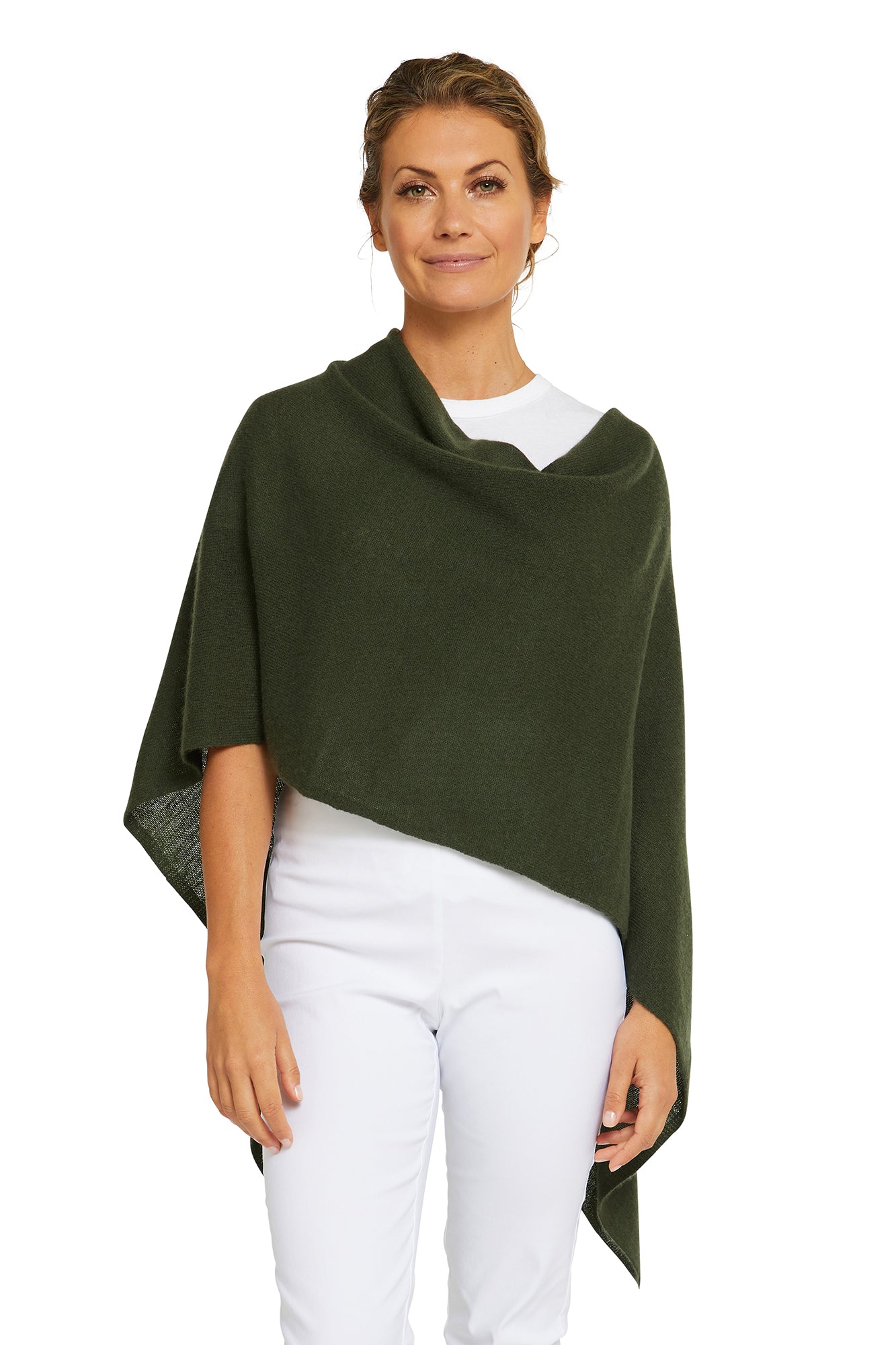 Olive Cashmere Topper