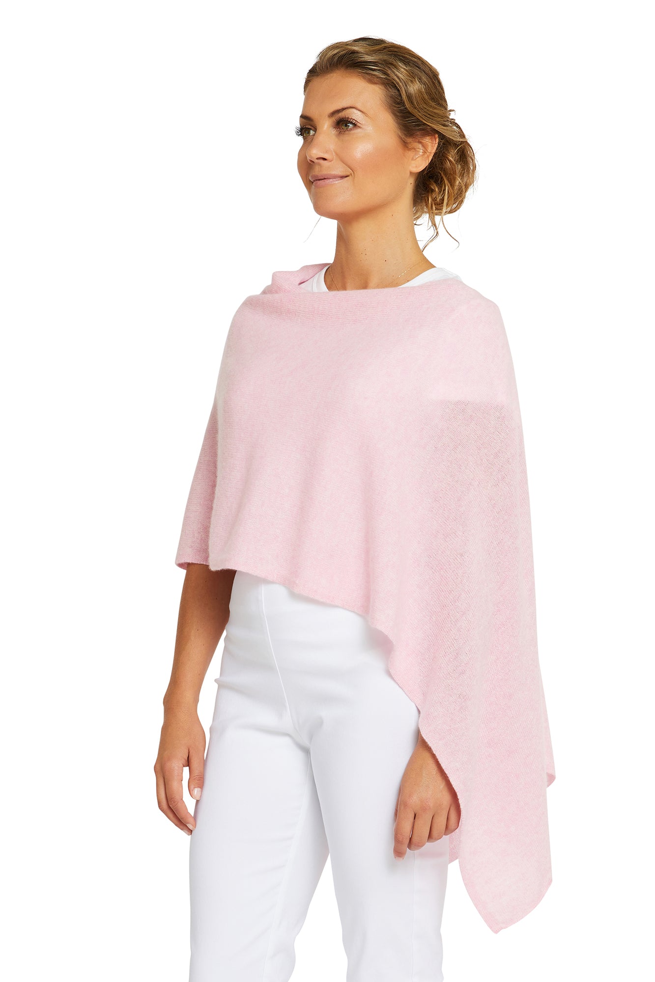 Pink Swirl Cashmere Topper