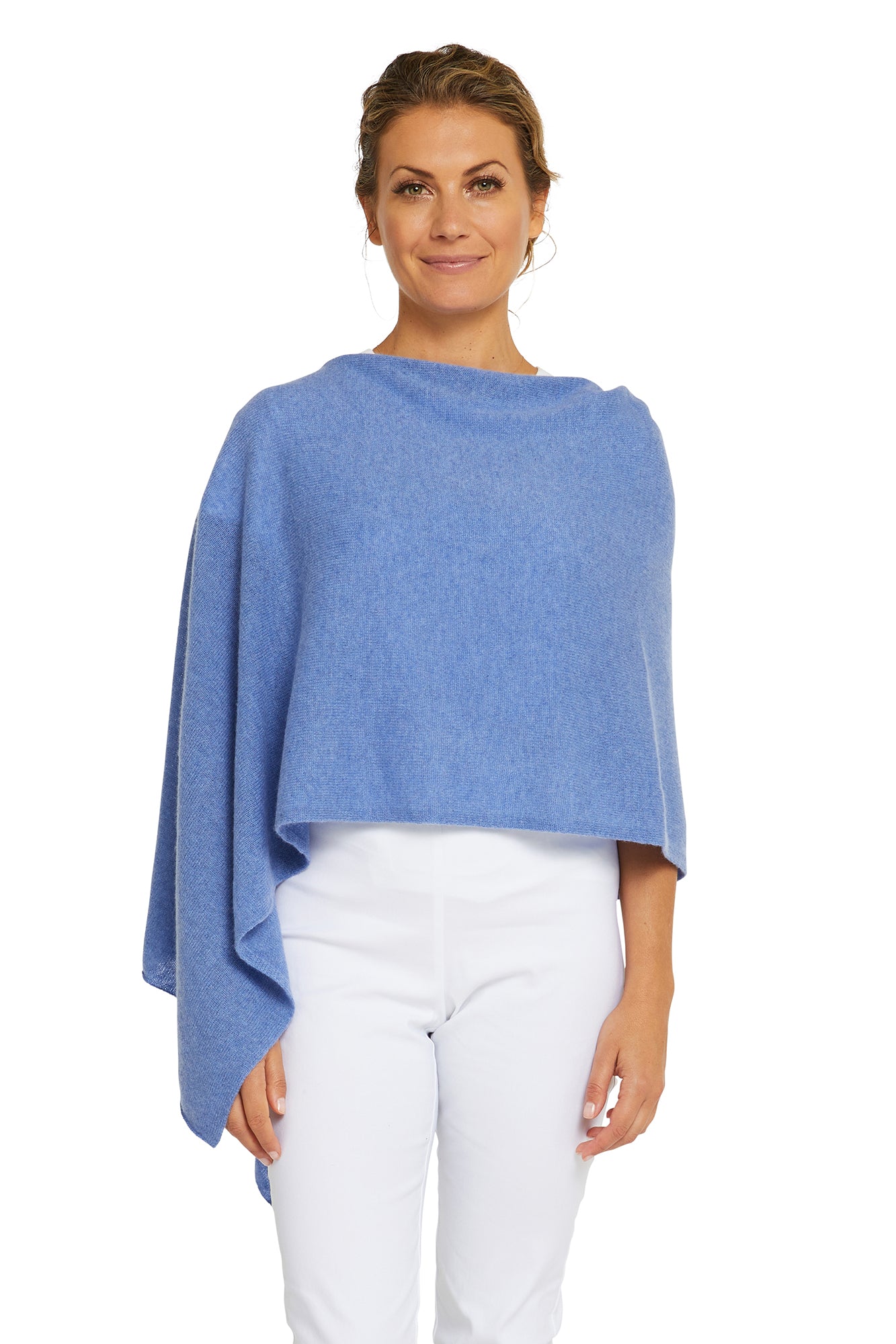 Cornflower Blue Cashmere Topper