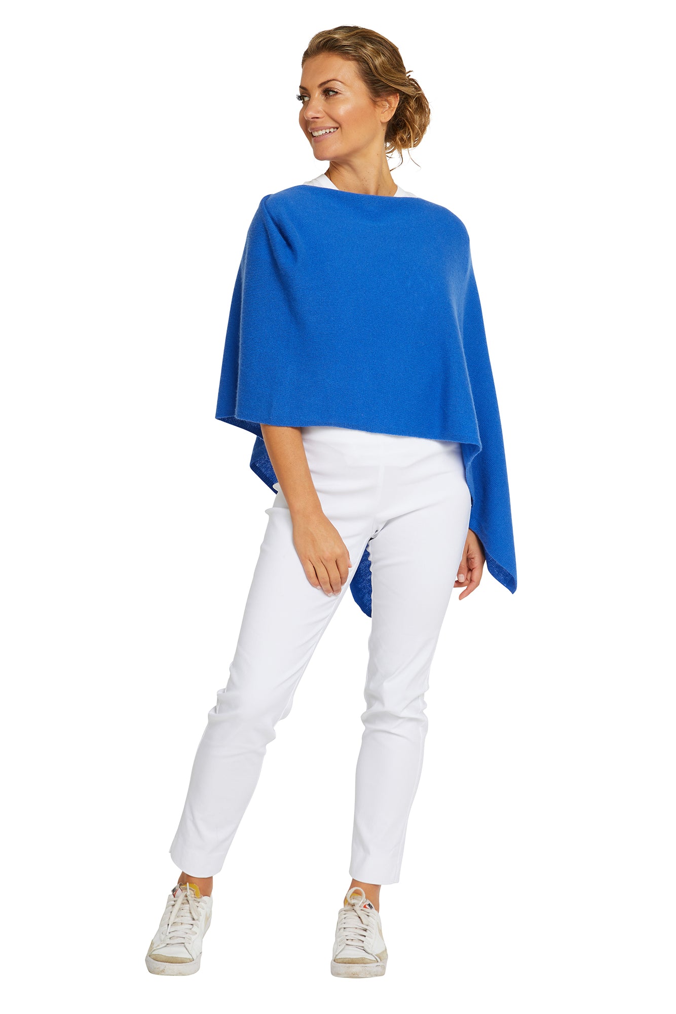 Cruise Blue Cashmere Topper